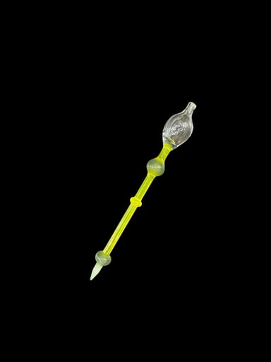 Preview pic of Custom Glass Dab tool with Carb Cap 7.5”