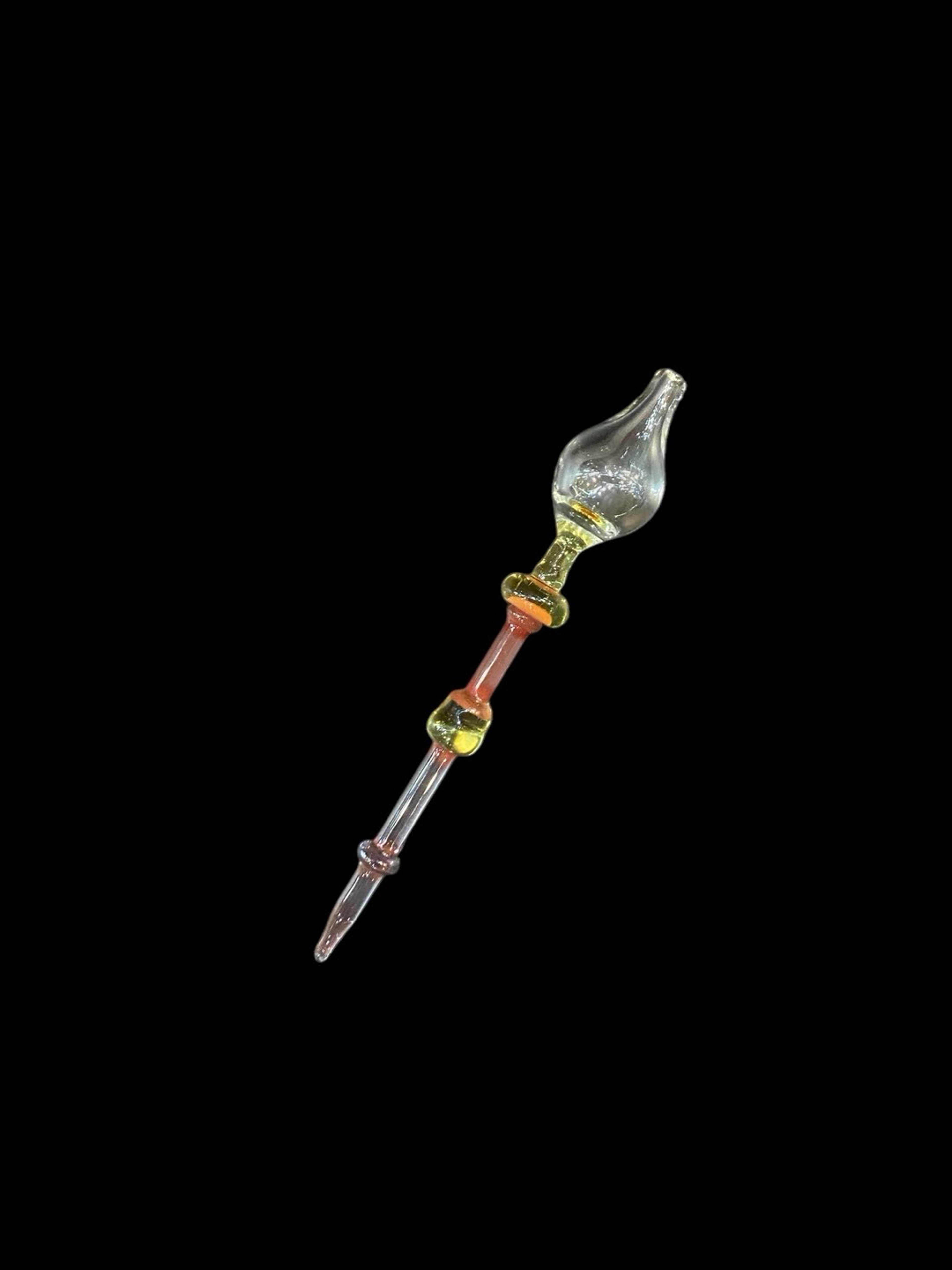 Preview pic of Custom Glass Dab Tool with Carb Cap 7”