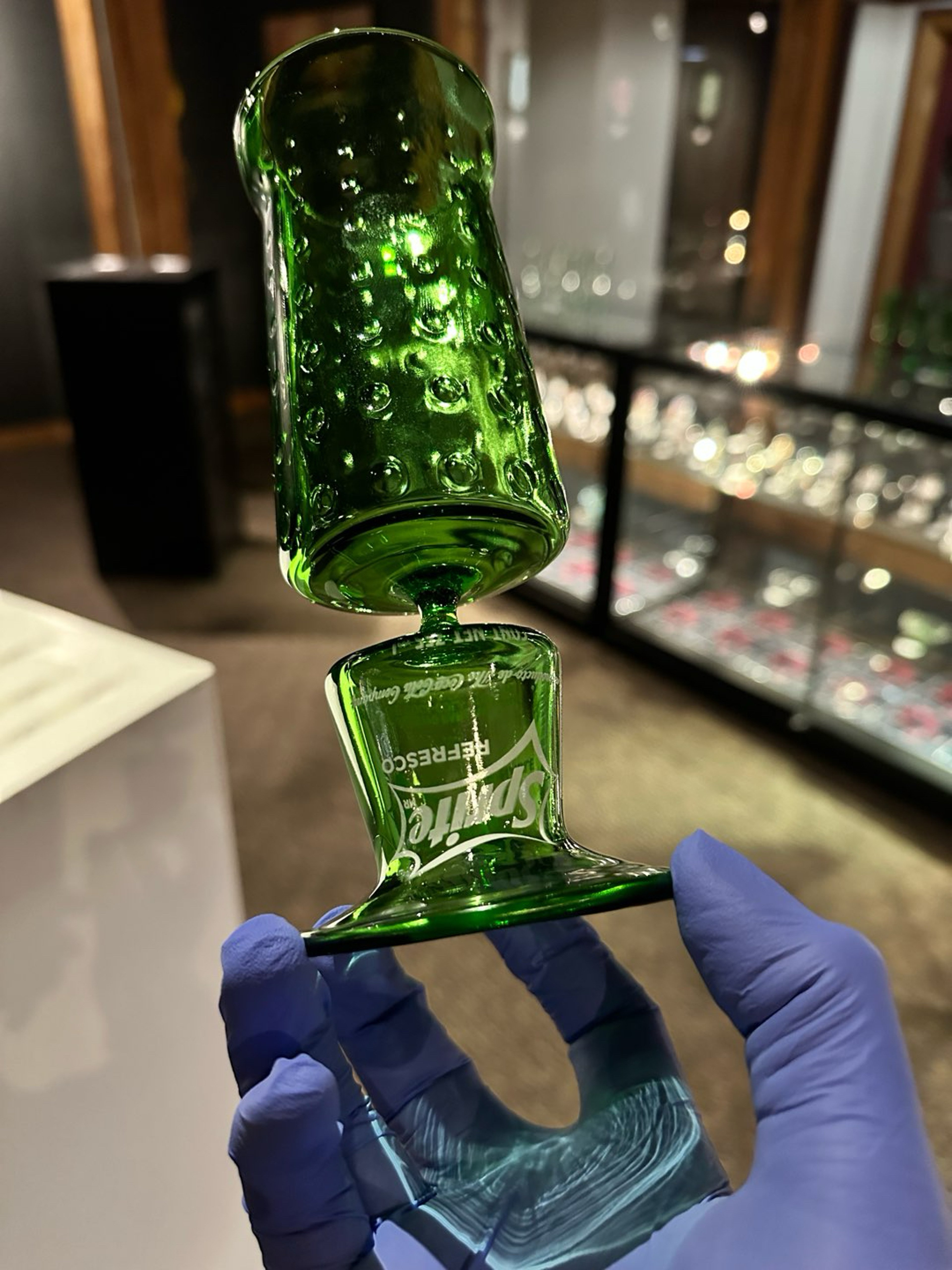 Preview pic of Foster Glass “Sprite bottle goblet”