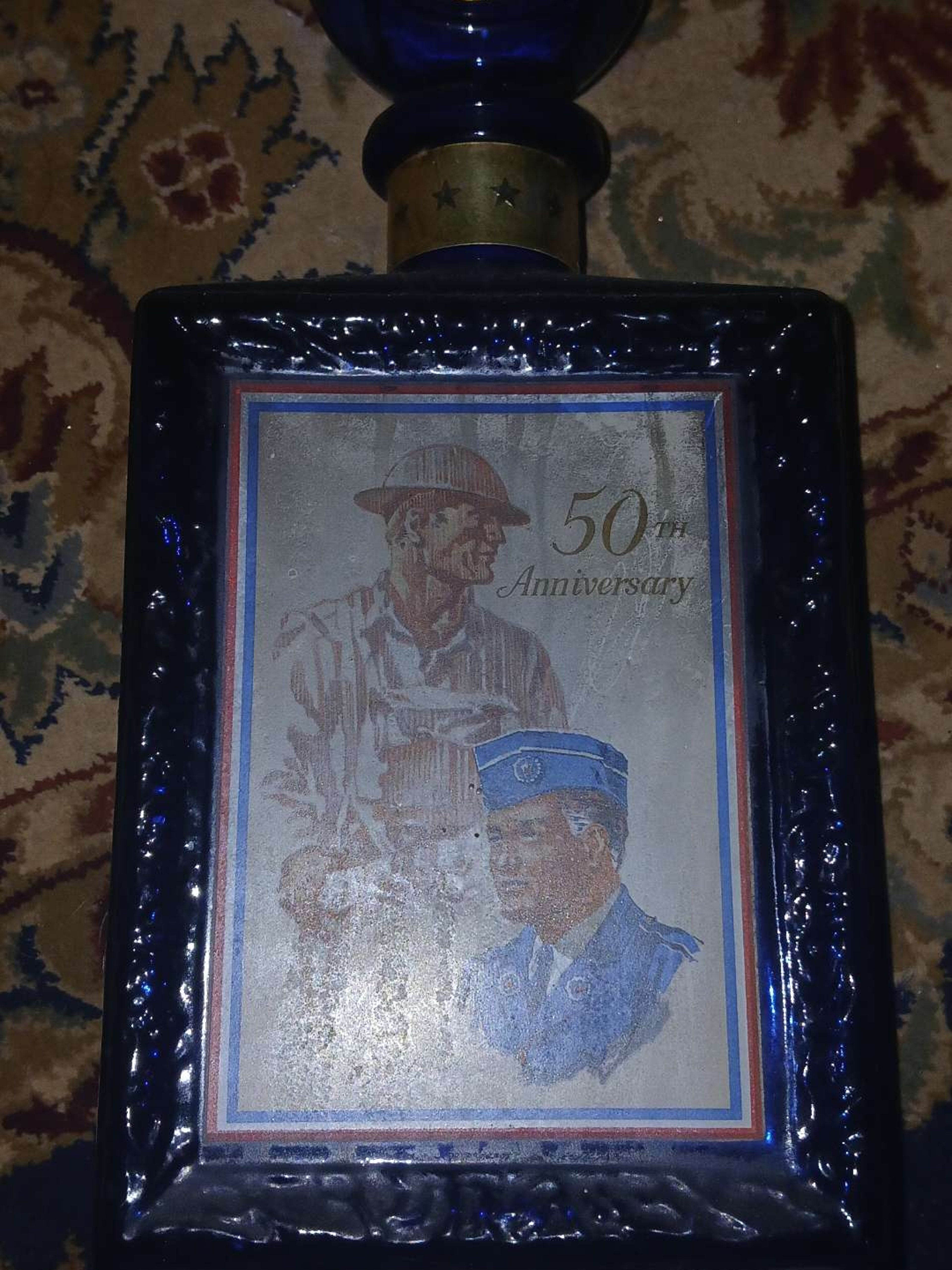 Jim Beam Decanter American Legion 50th Yr. Anniversary image 0