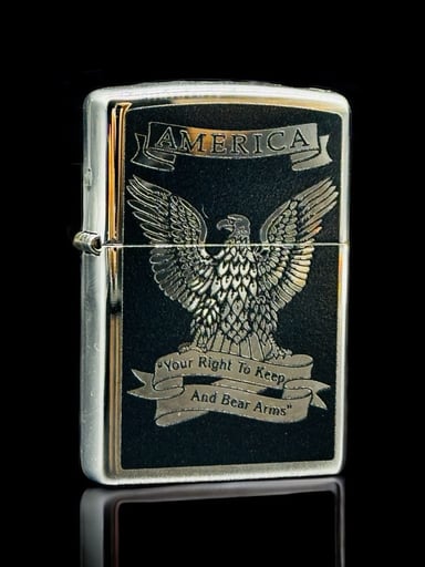 Preview pic of Zippo Black and White Americana