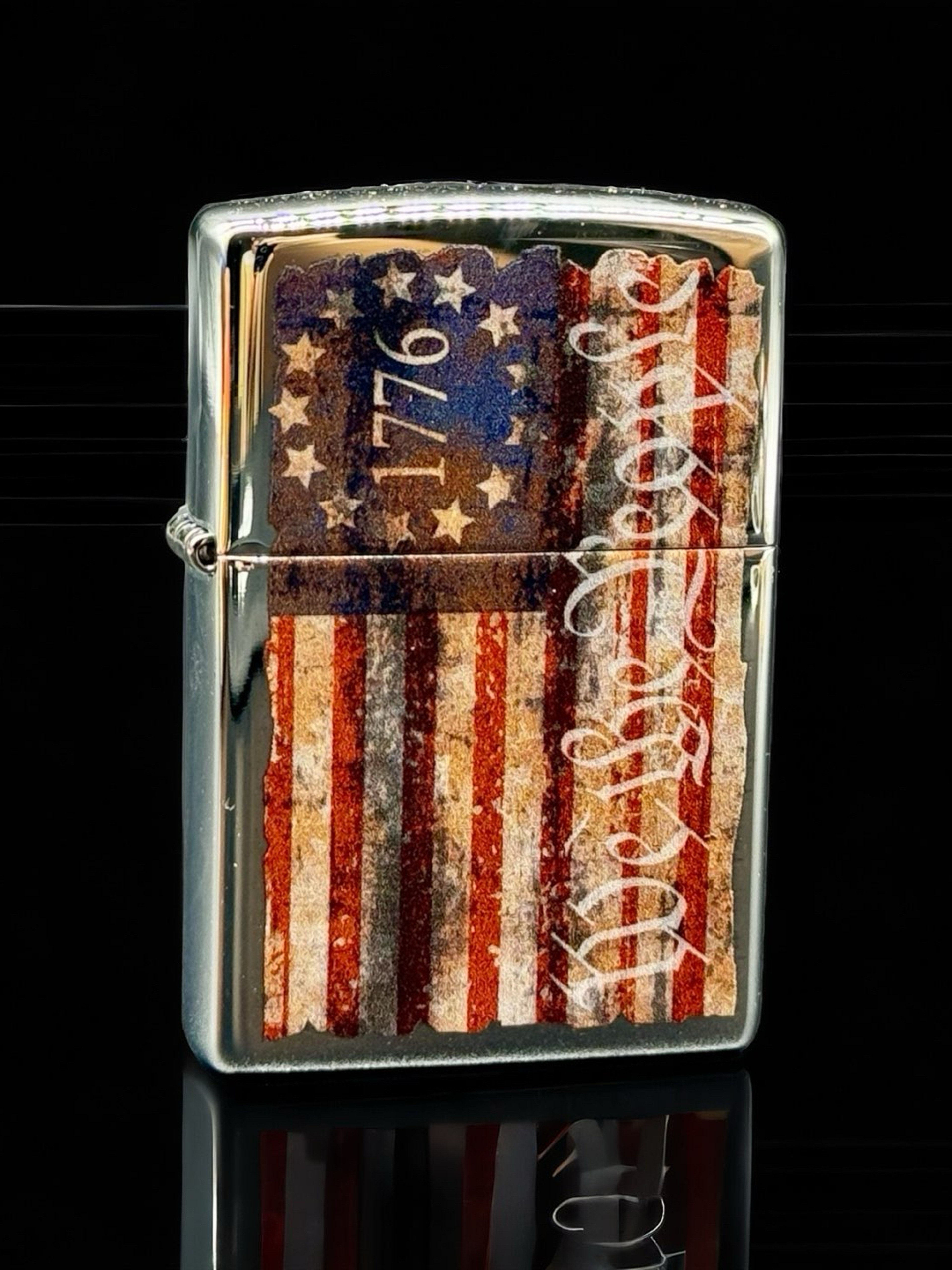 Preview pic of Zippo Lighter 1776 American Flag