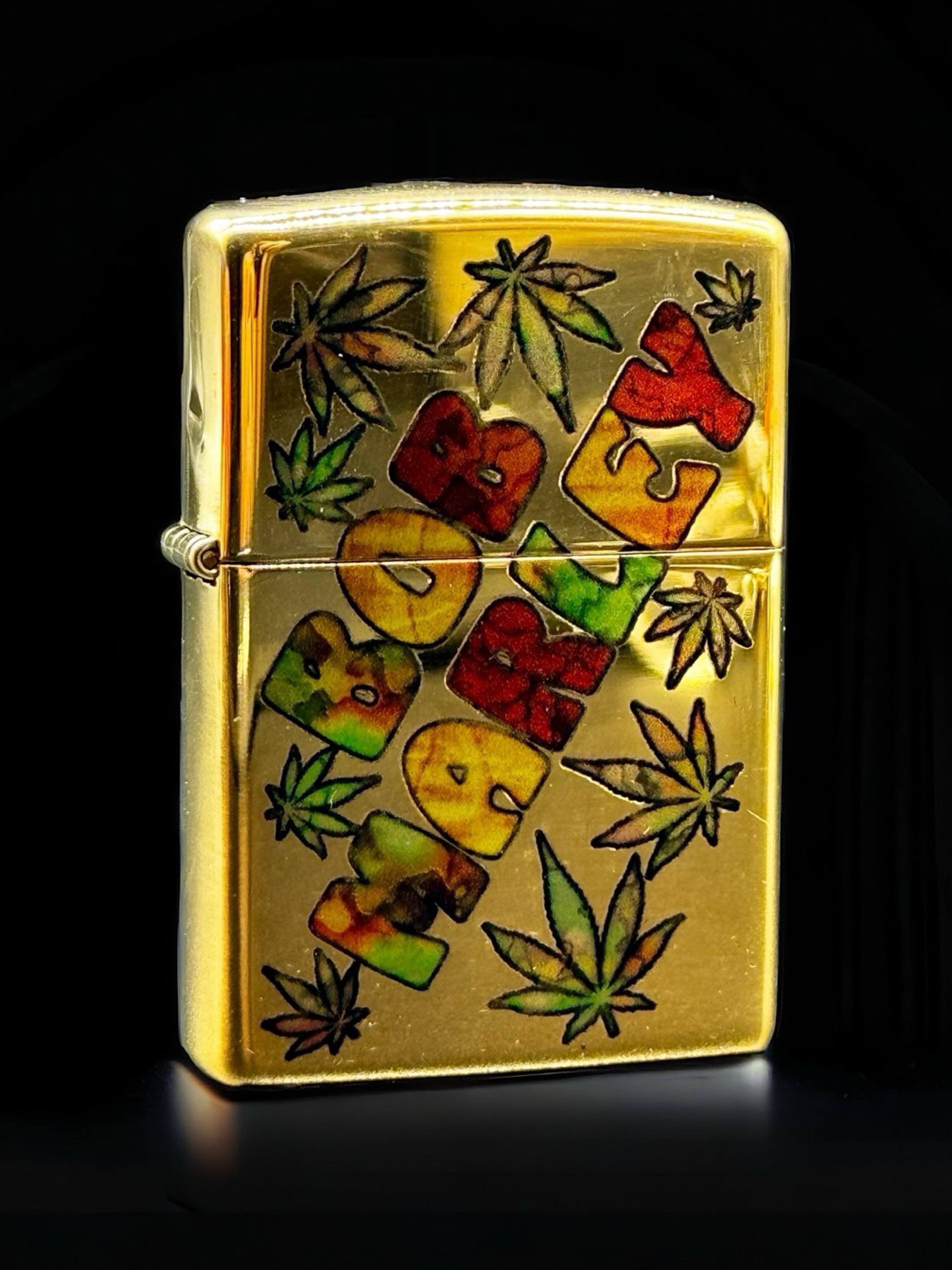 布袋寅泰　Zippo 　「LIFE IS CHALLENGE」 STHD.AGED ZIPPO LIGHTER | Why are you here?