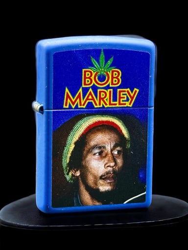 Preview pic of Zippo Lighter Bob Marley Blue