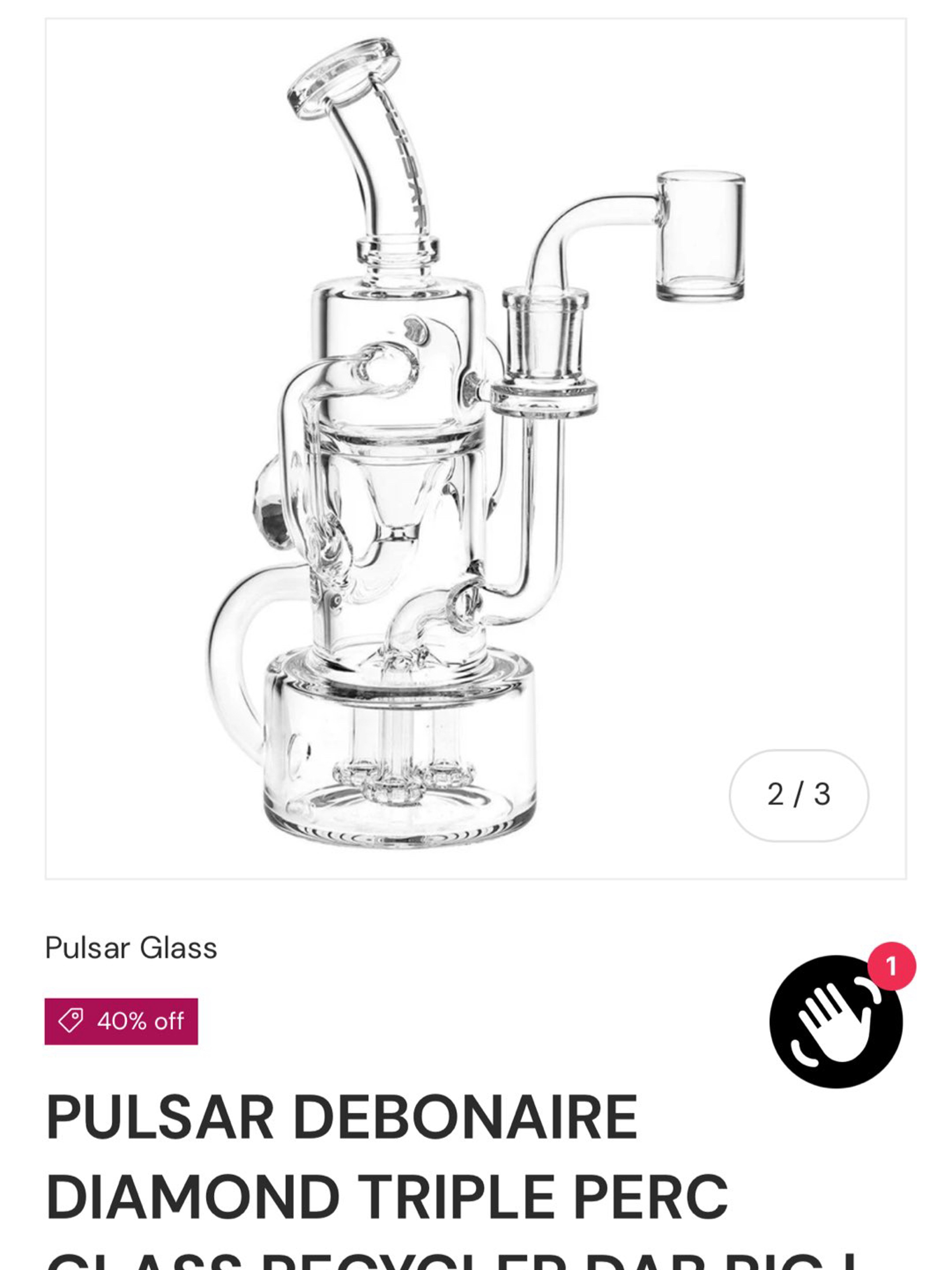 Preview pic of Pulsar Recycler w Quartz Banger