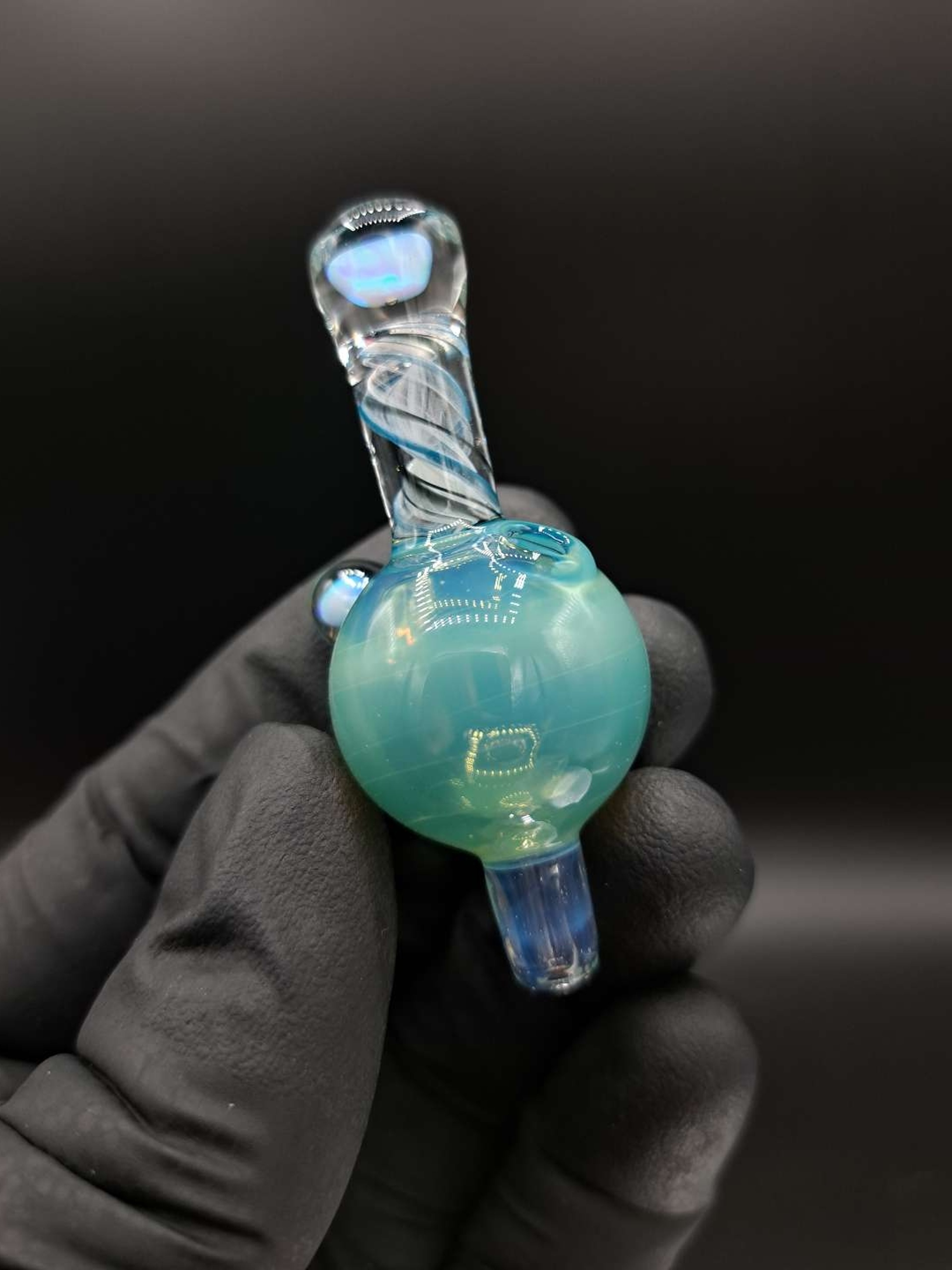 Preview pic of Double opal aqua blue ball cap