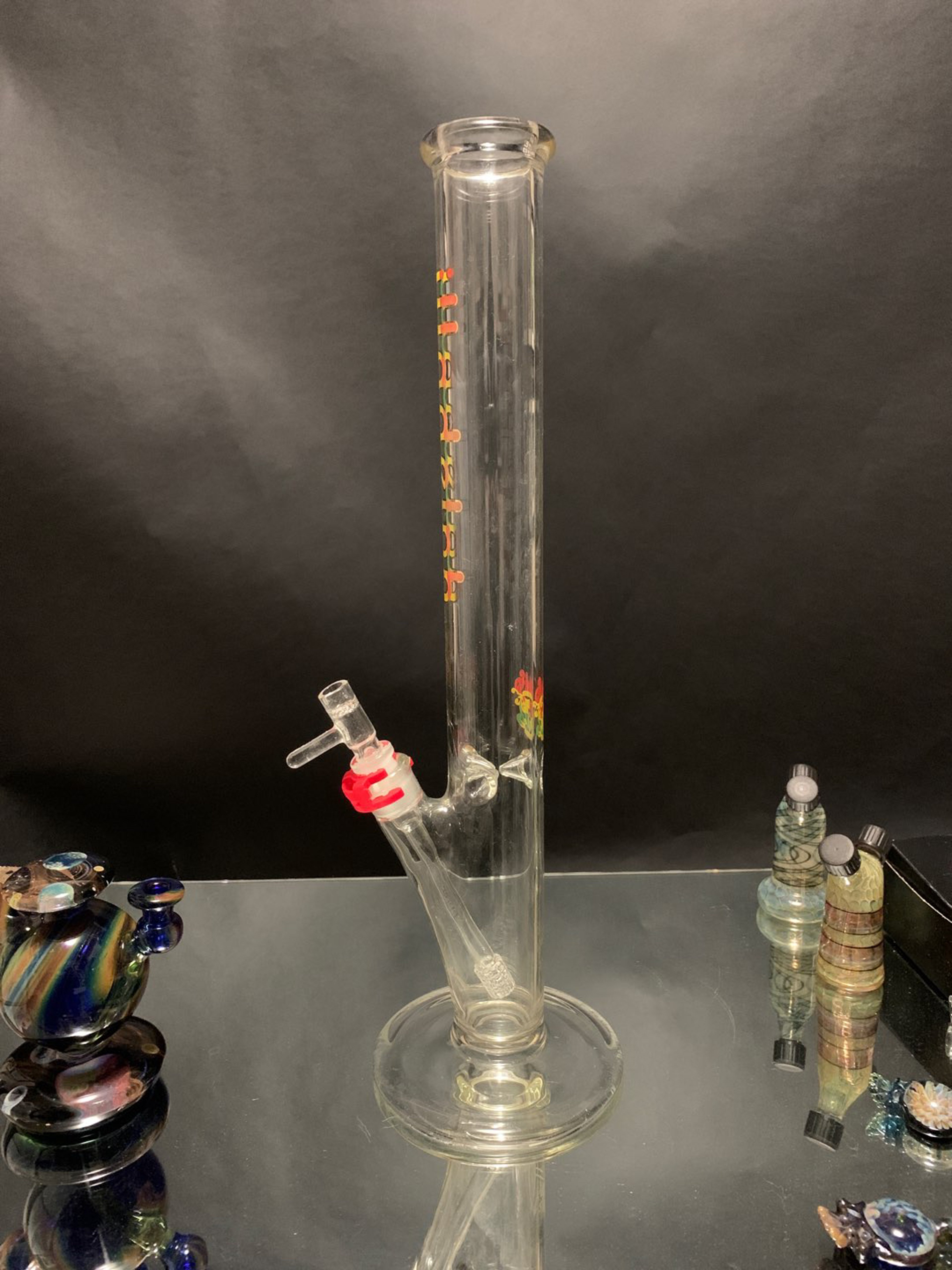 Preview pic of 19” Illadelph Rasta straight Tube w/ Toro Slide & Pulse Downstem