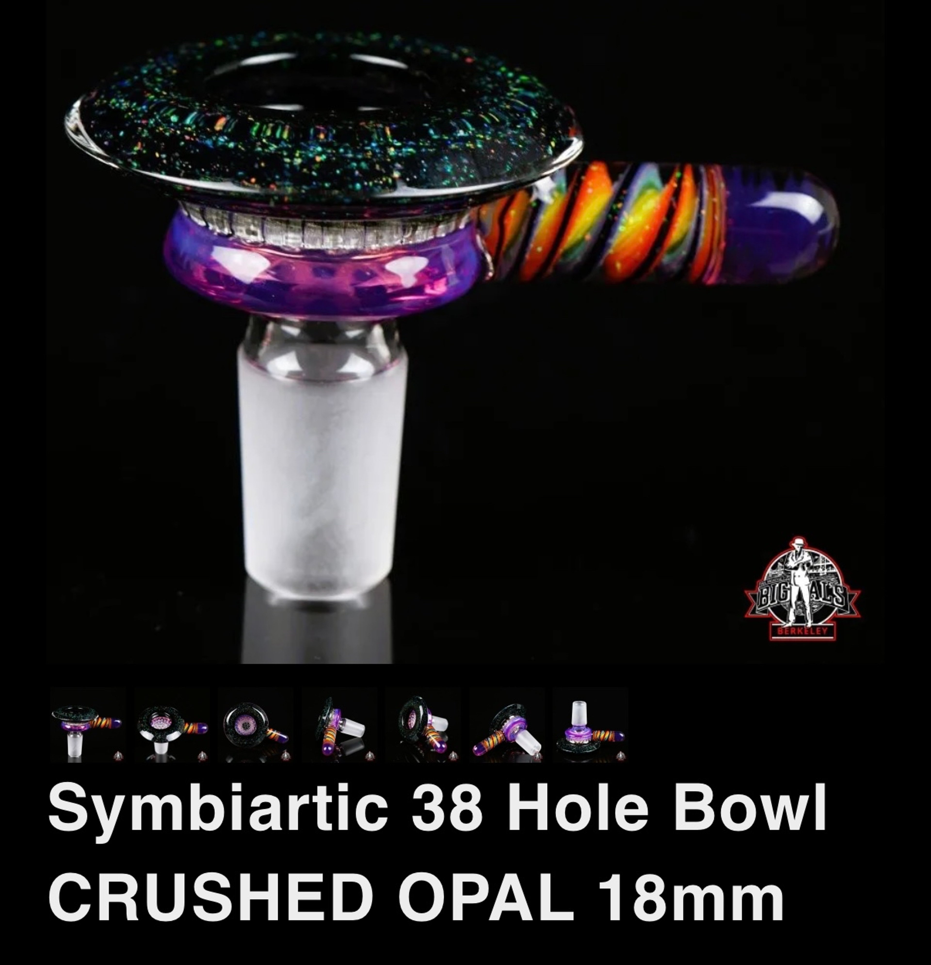 Preview pic of Crushed opal Symbiartic 38 hole flower bowl (18mm)