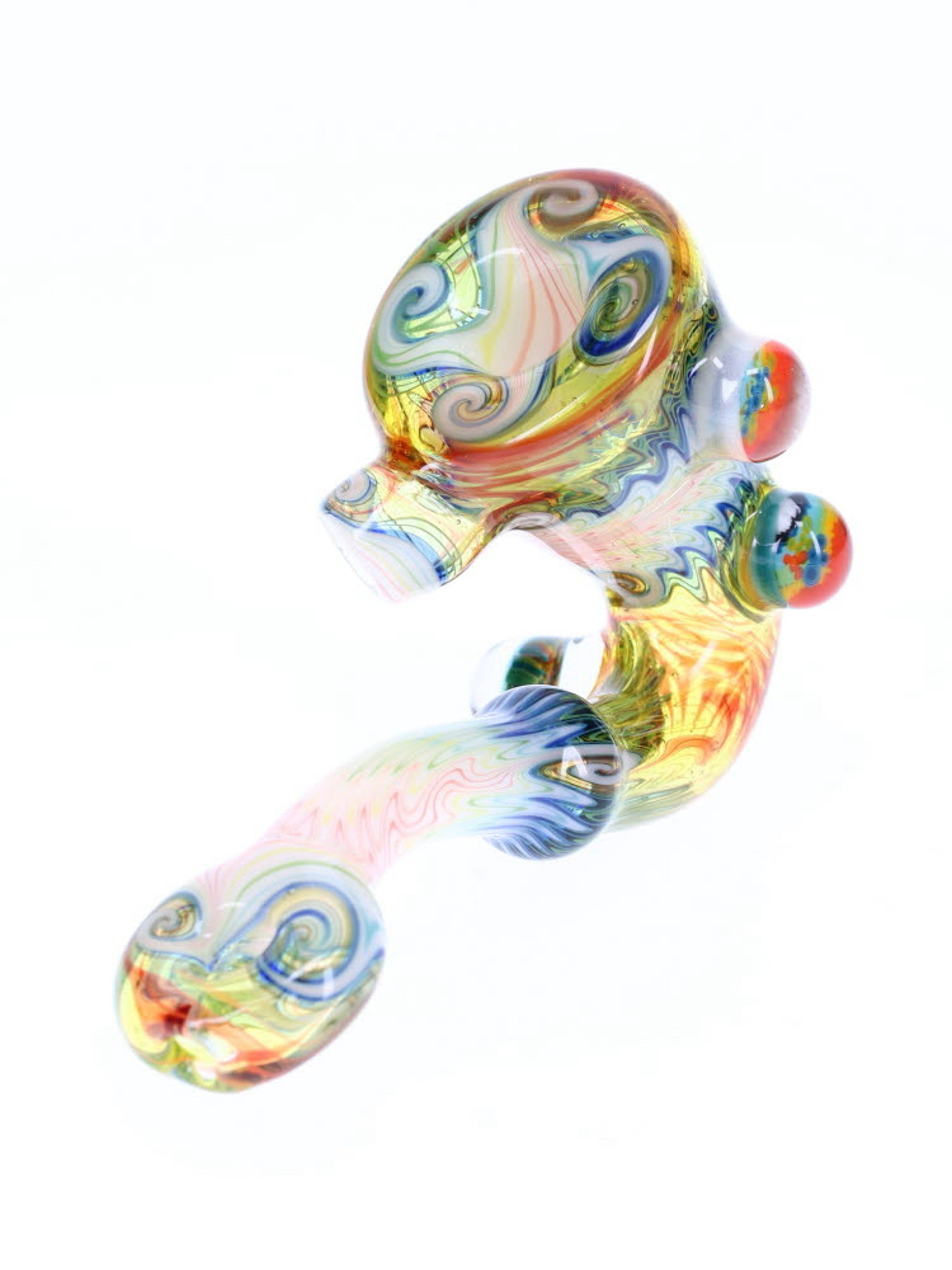 Preview pic of Cowboy Glass Rainbow White Wig Wag Sherlock