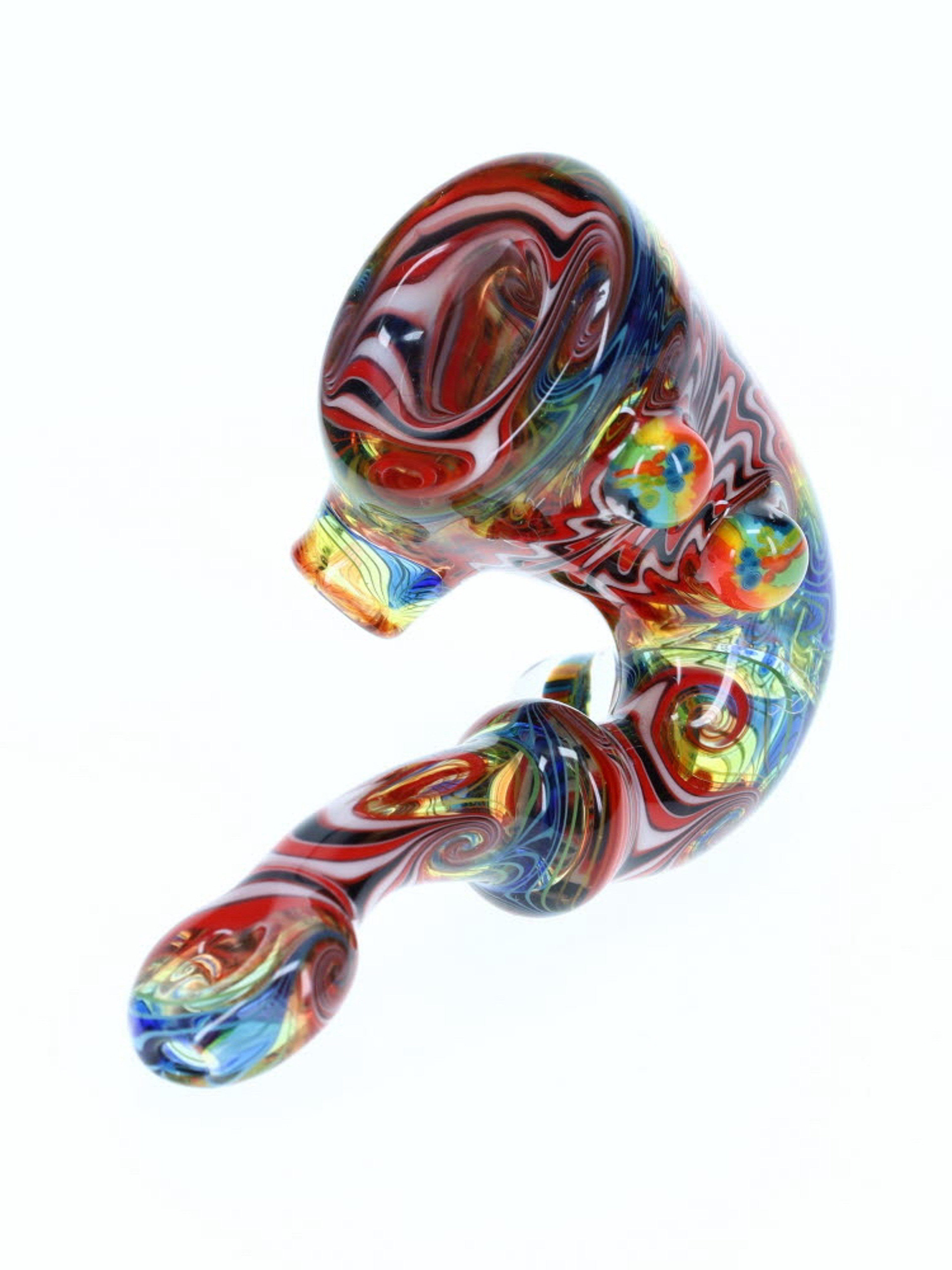Preview pic of Cowboy Glass Rainbow Red Wig Wag Sherlock