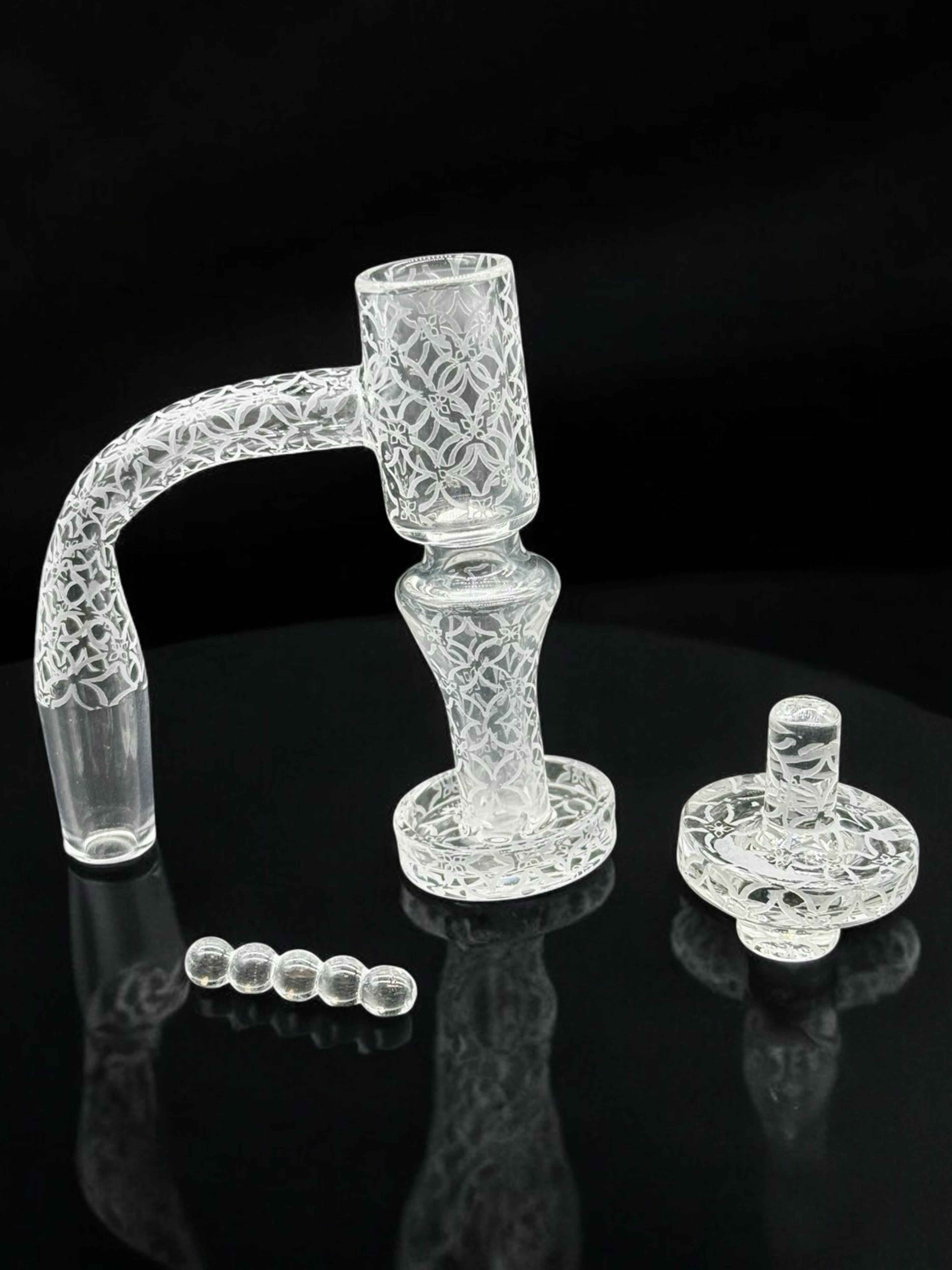 Preview pic of Engraved Quartz Banger Set – 14mm