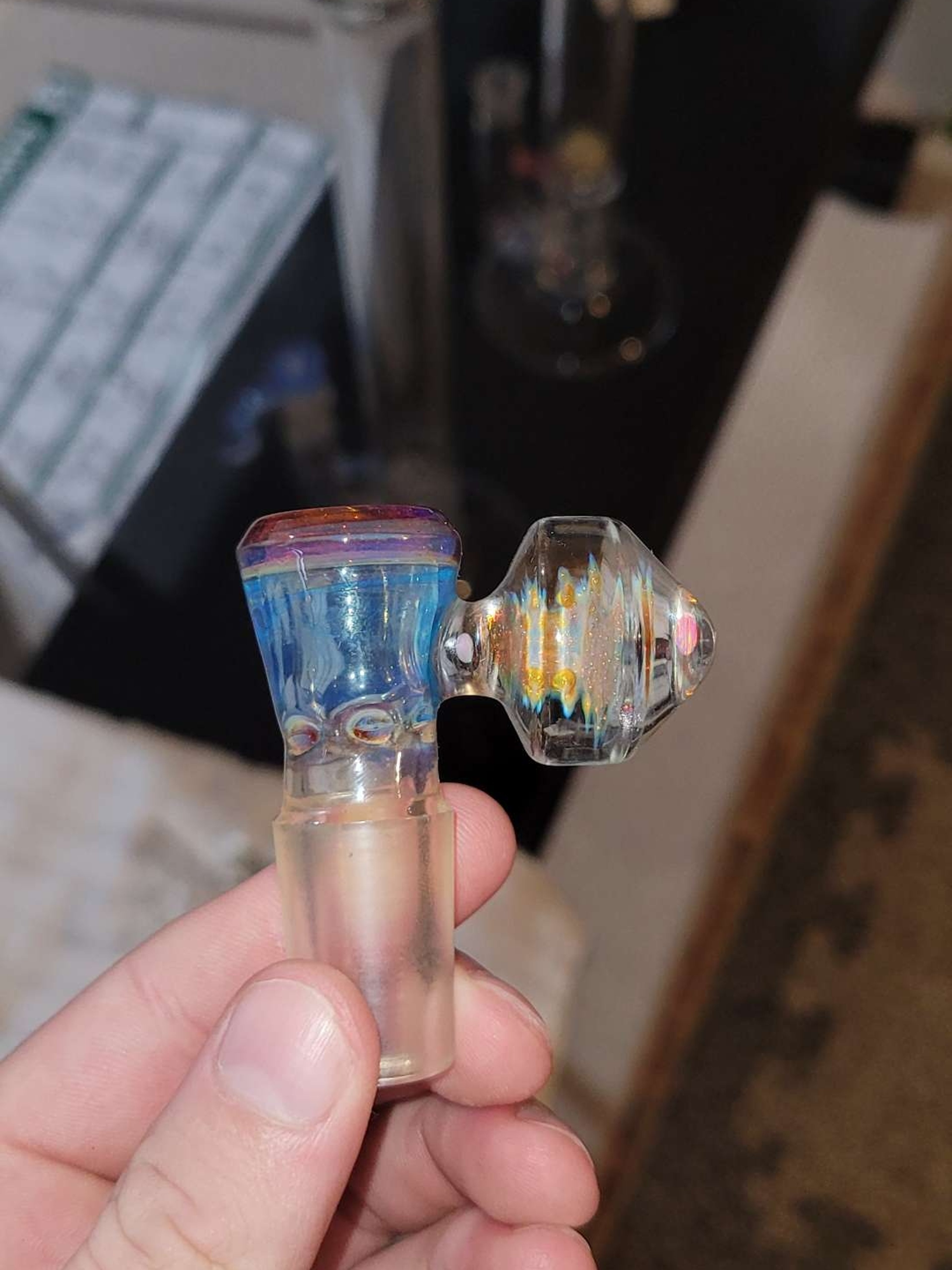 Preview pic of 18mm marble + double opal slide