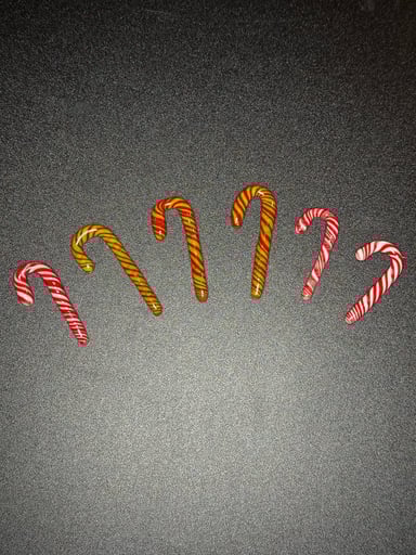 Preview pic of Candy cane ornaments