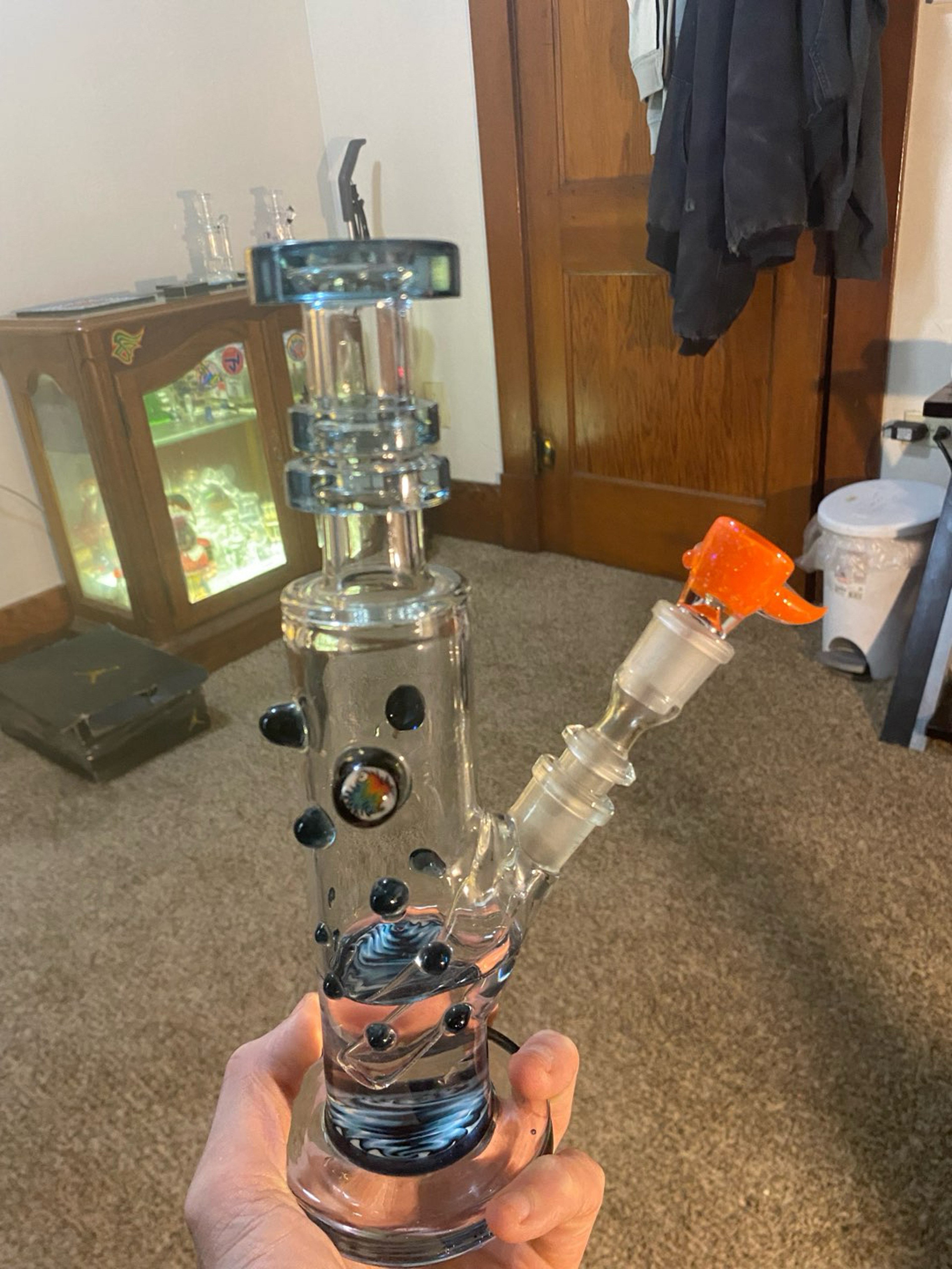 Preview pic of Hubbard glass tube with crushed opal slide