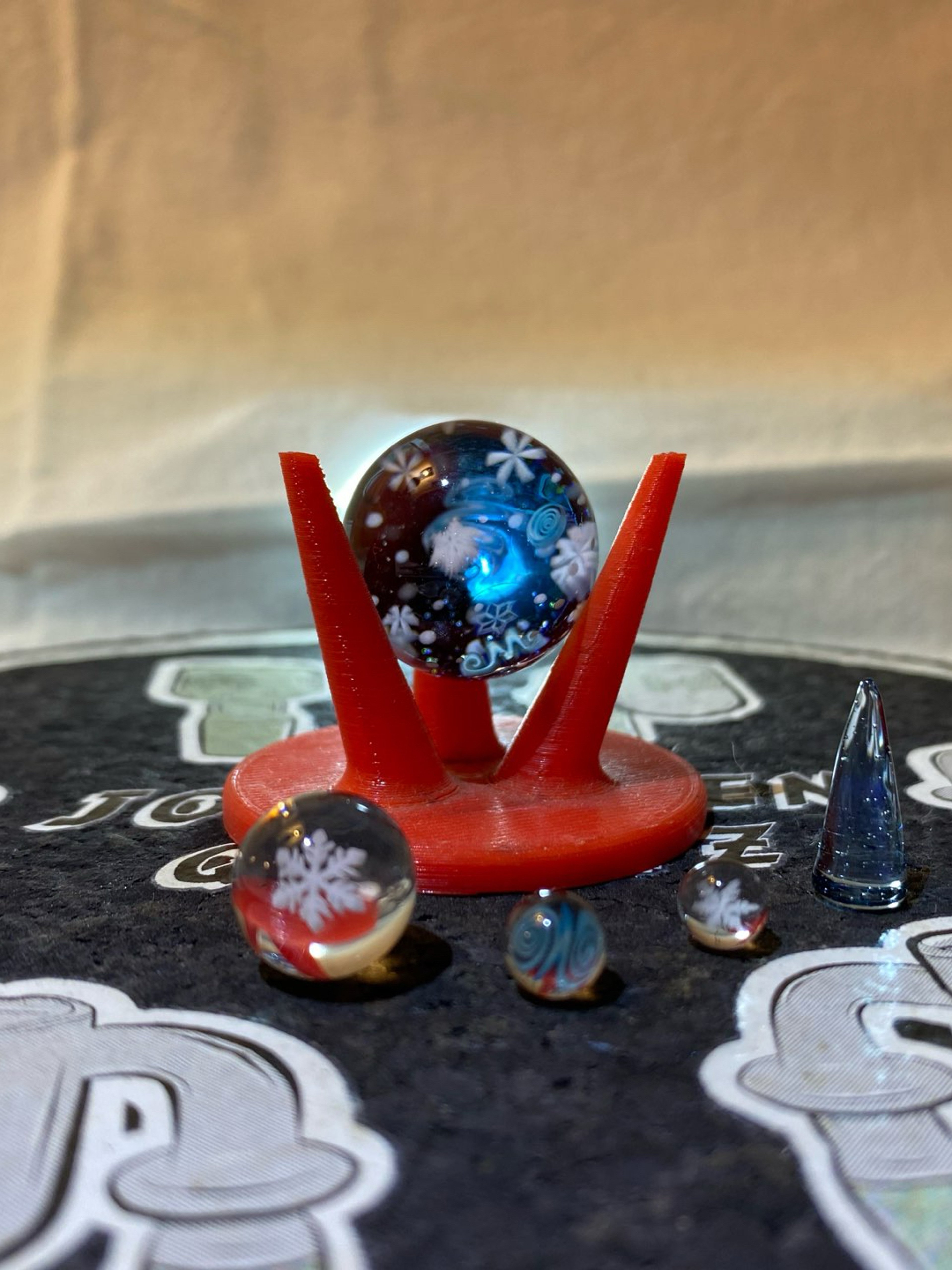 Preview pic of Chaka Glass marble and slurper set
