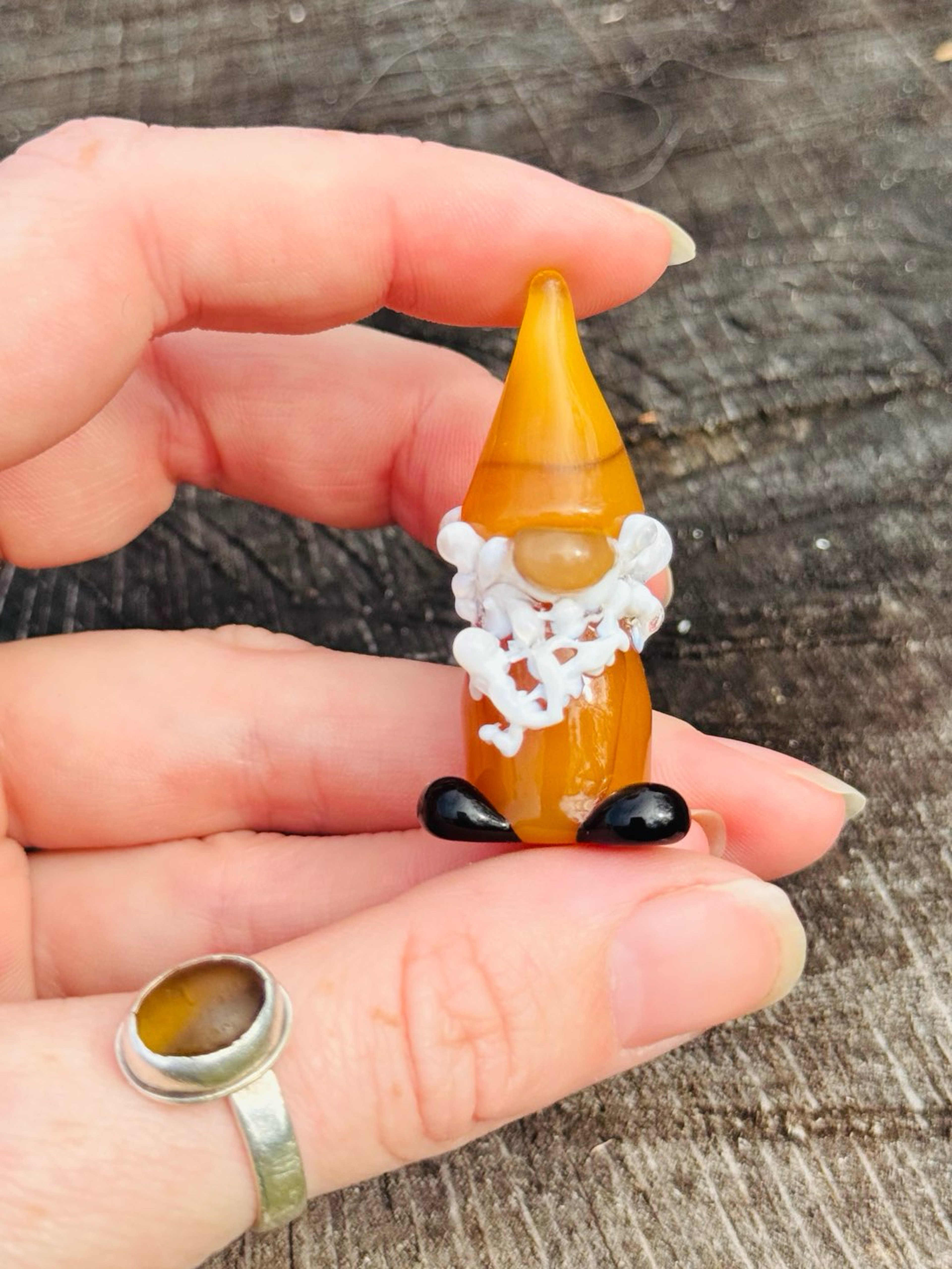 Preview pic of Orange gnome pendant