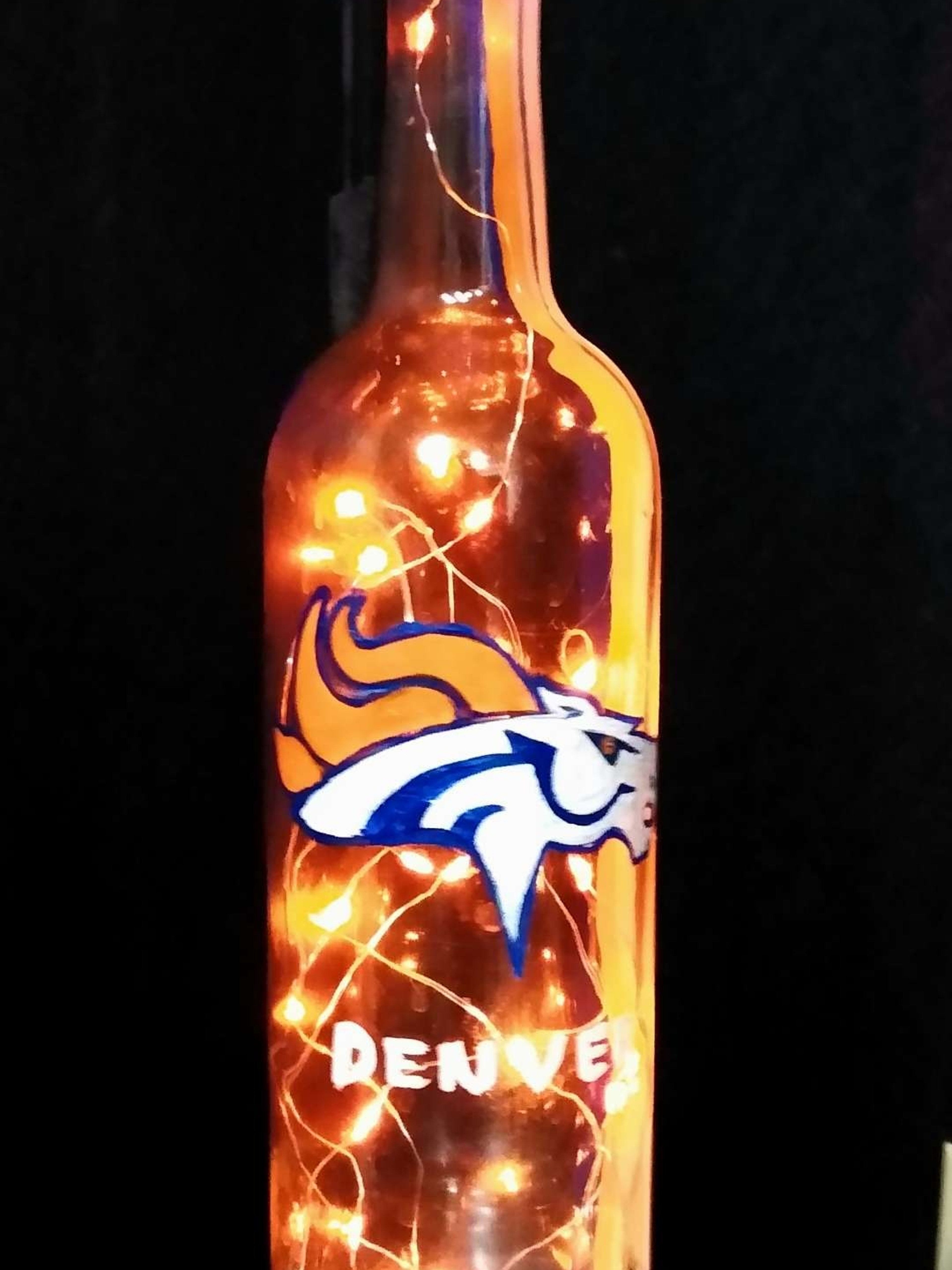 Preview pic of Hand Painted Bottle Lamp