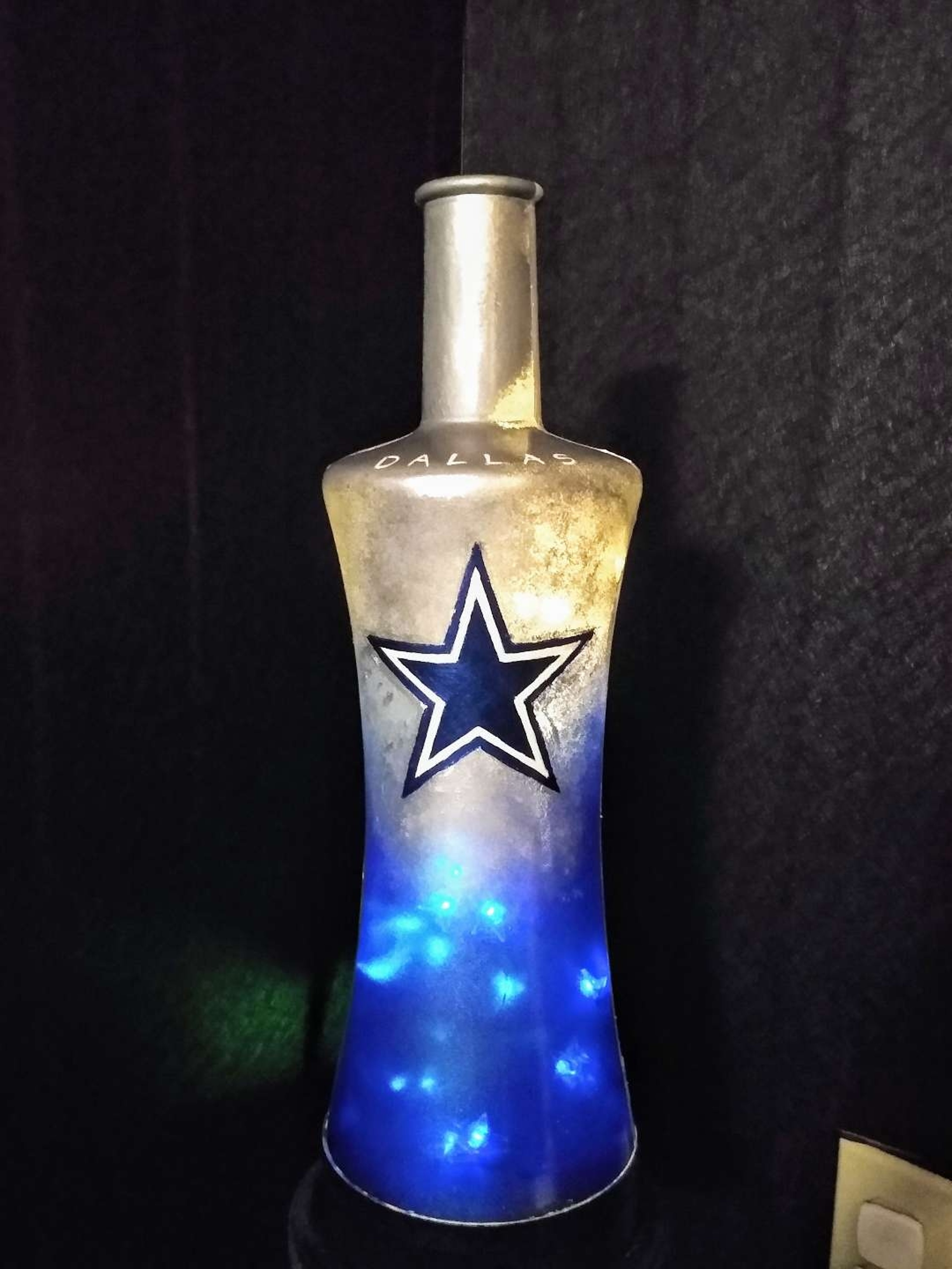 Preview pic of Hand Painted Bottle Lamp