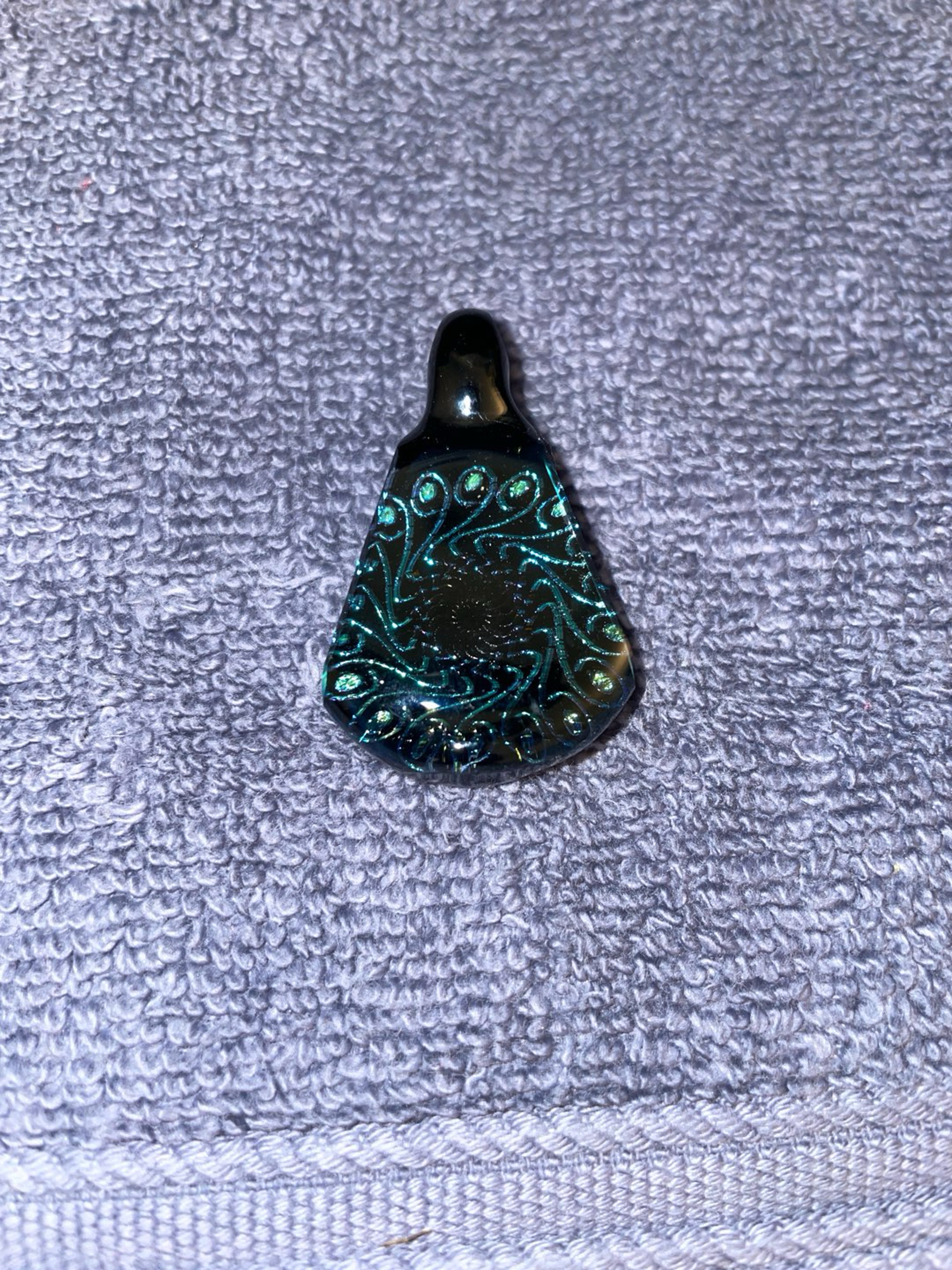 Preview pic of Heady Faceted Dichro Pendy (BrentlyGlass)