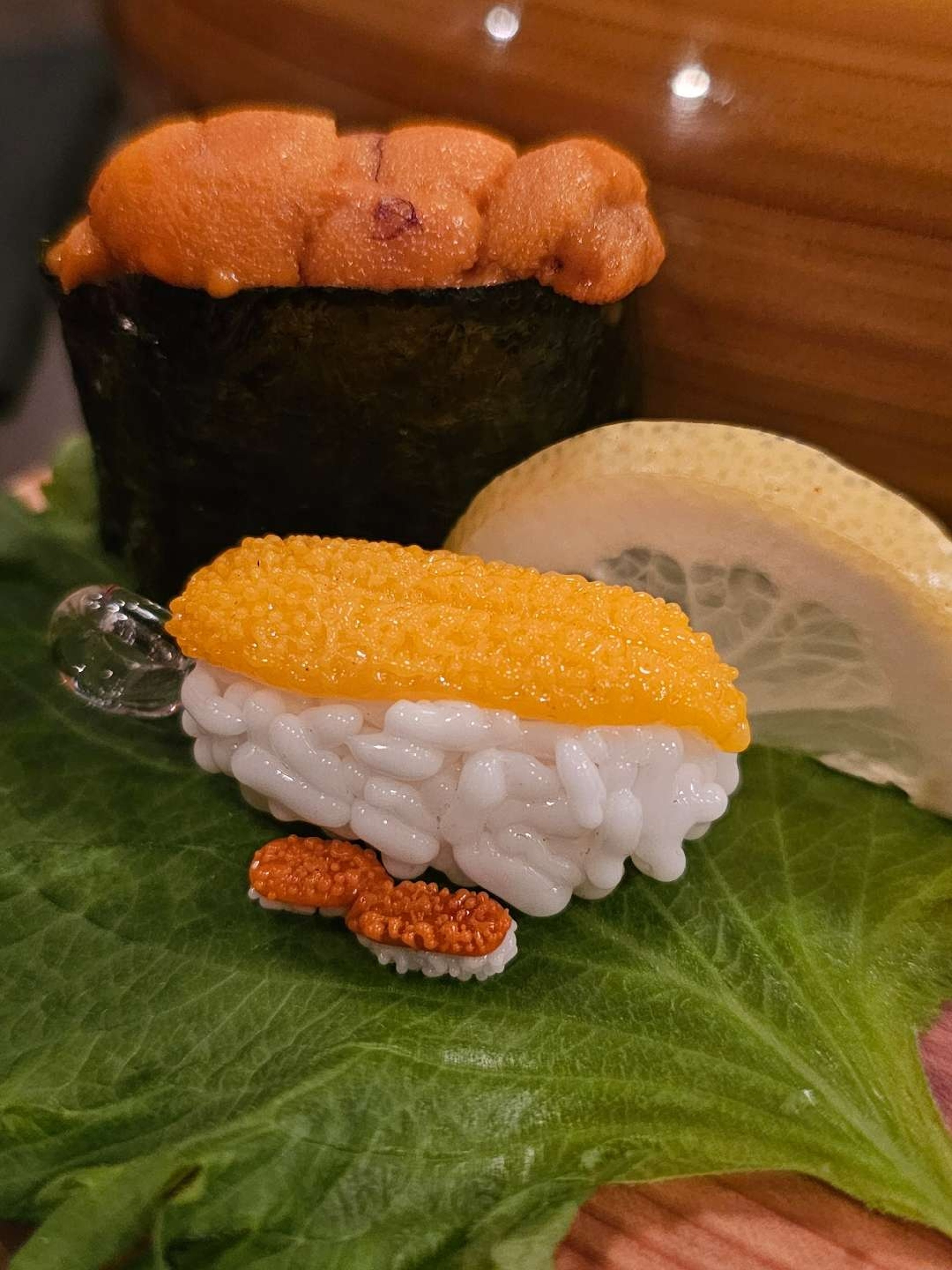 Preview pic of Uni nigiri pearls and pendant