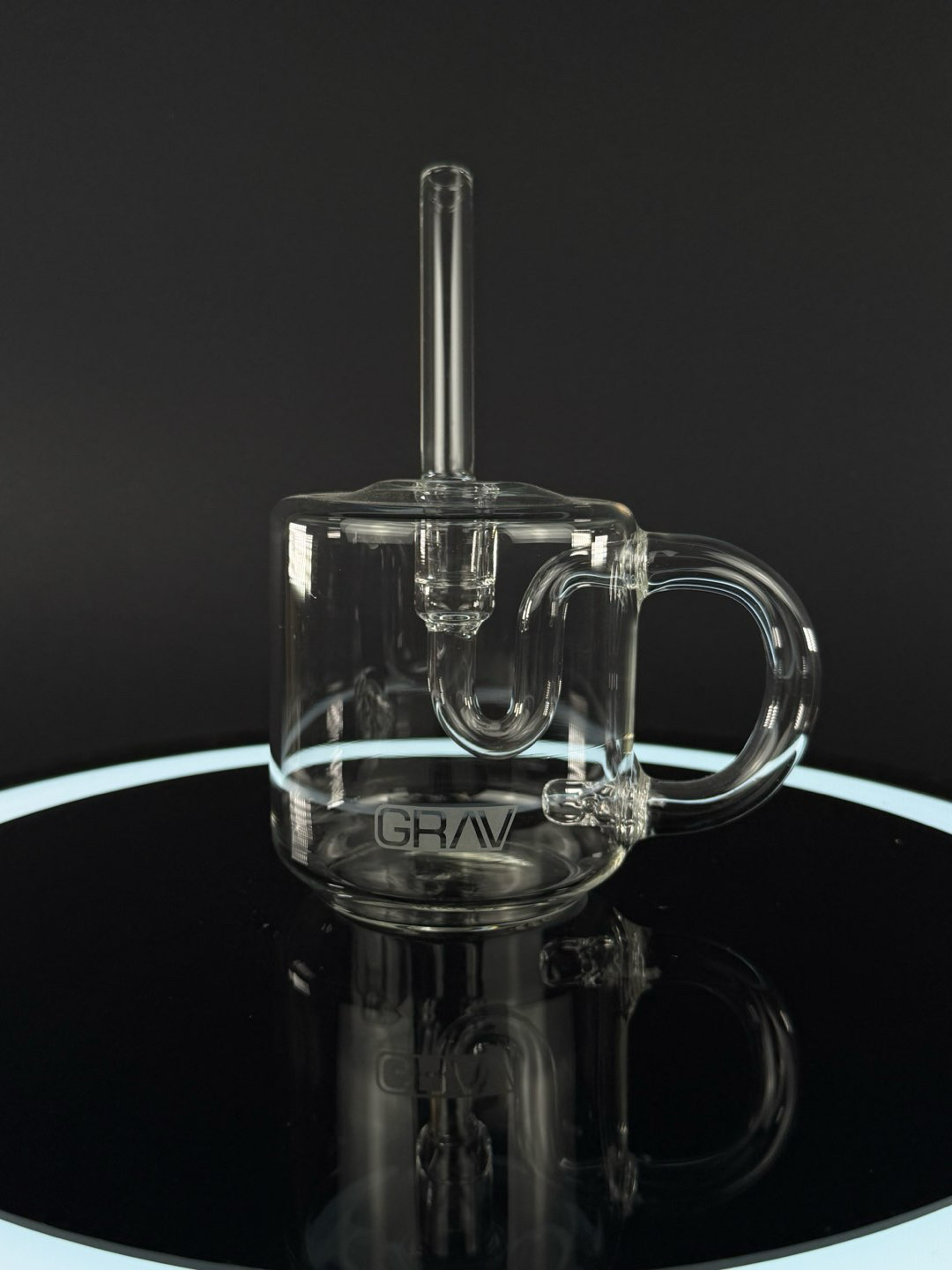 Preview pic of 4” Clear Grav Coffee Mug Bubbler