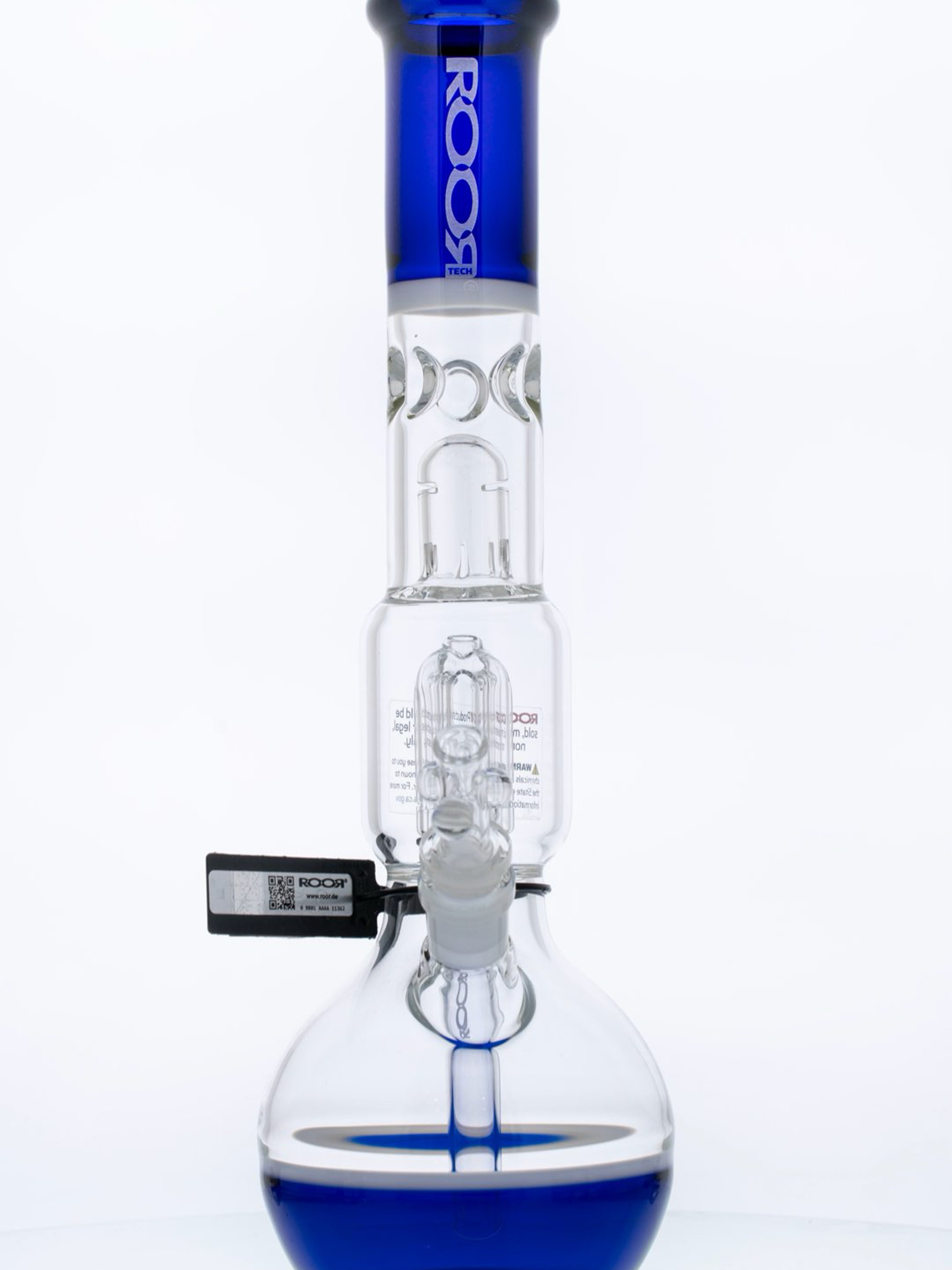 Preview pic of ROOR Tech 4-Arm Tree Bubble Base Blue and White with White Decal