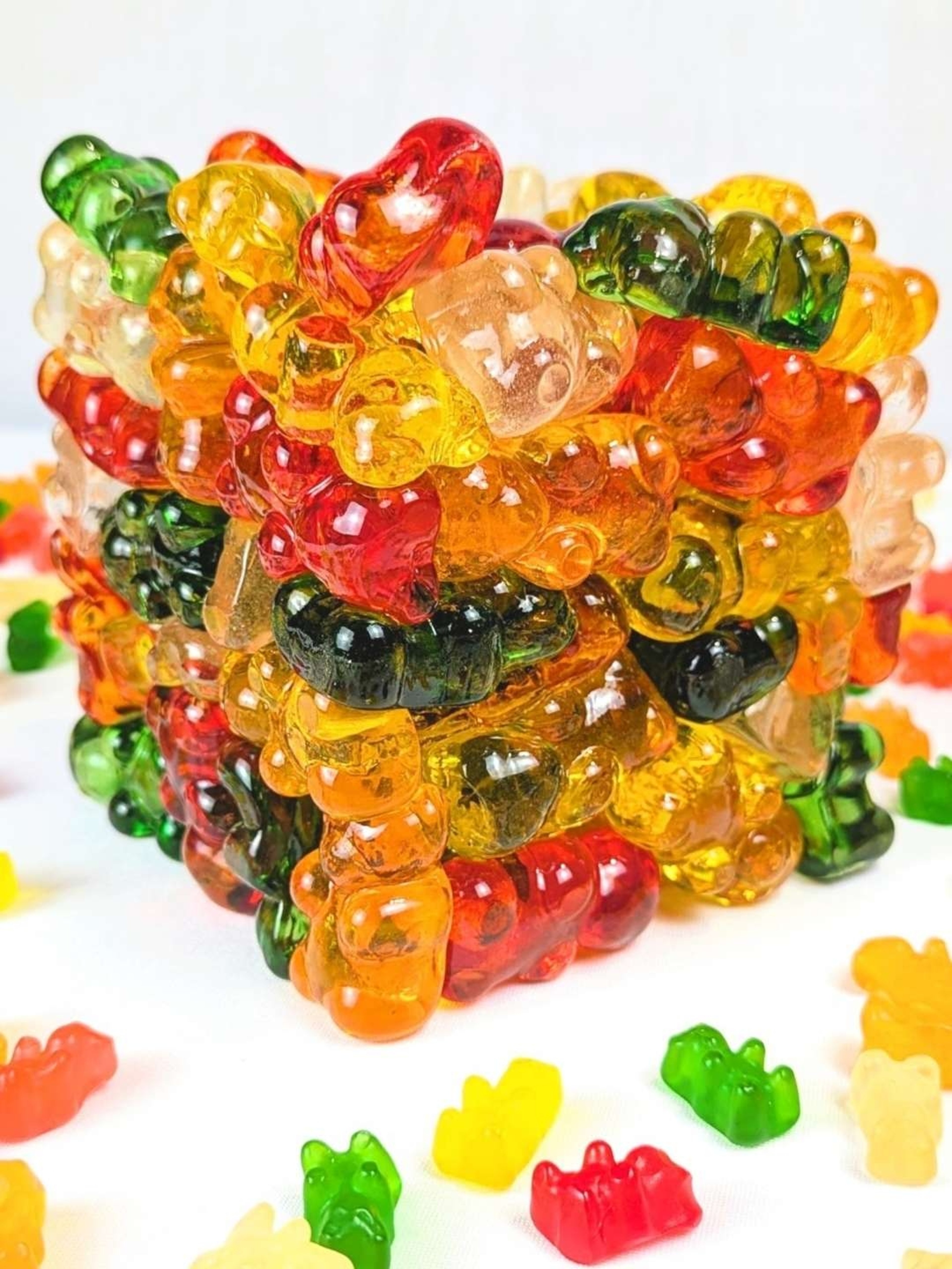 Preview pic of Eriko Kobayashi "Gummy Bear Cube" Sculpture