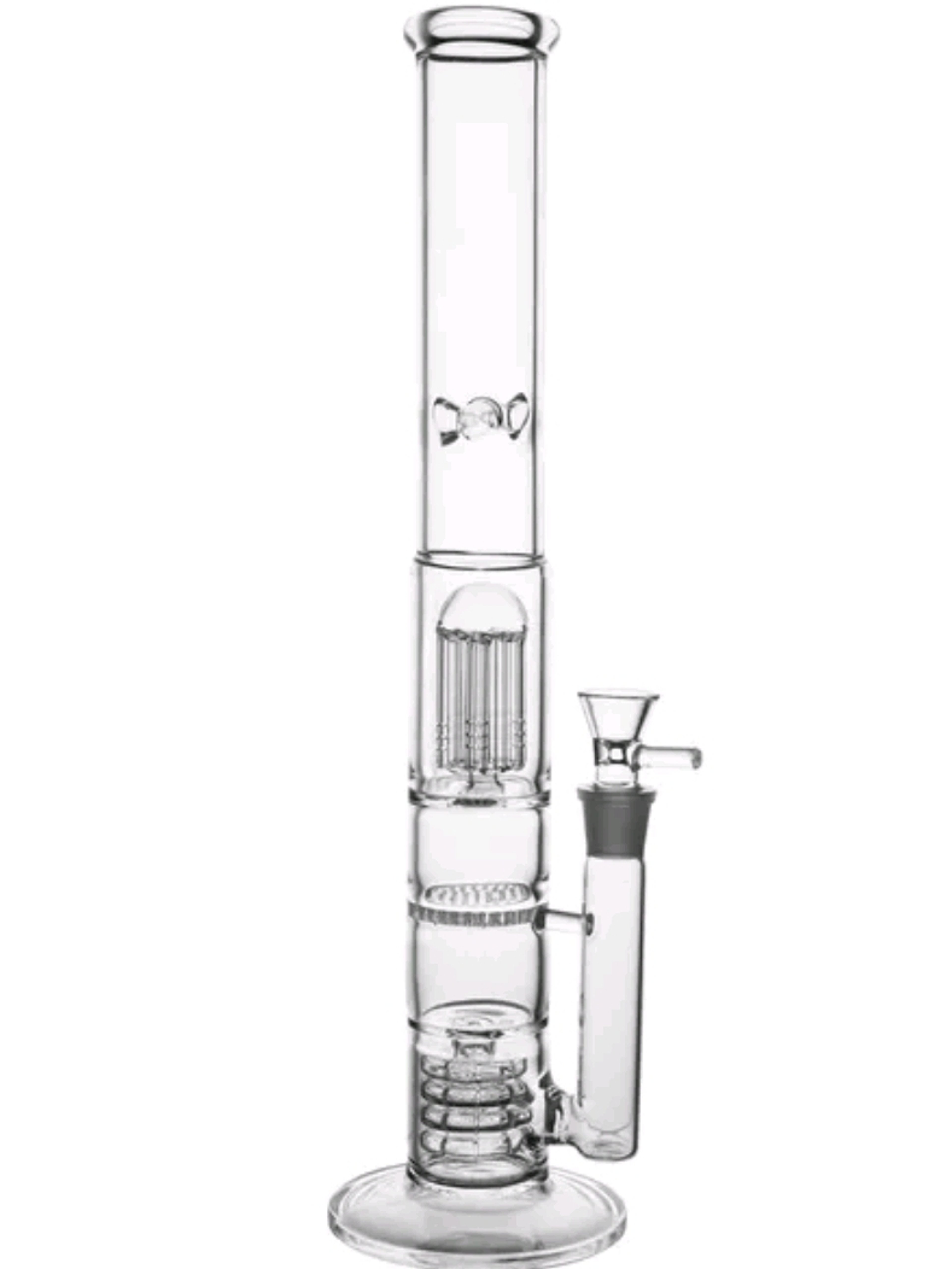 Preview pic of NEW Glass Bong. 17 inch. Tree Dome and Bird Collar Percolator.