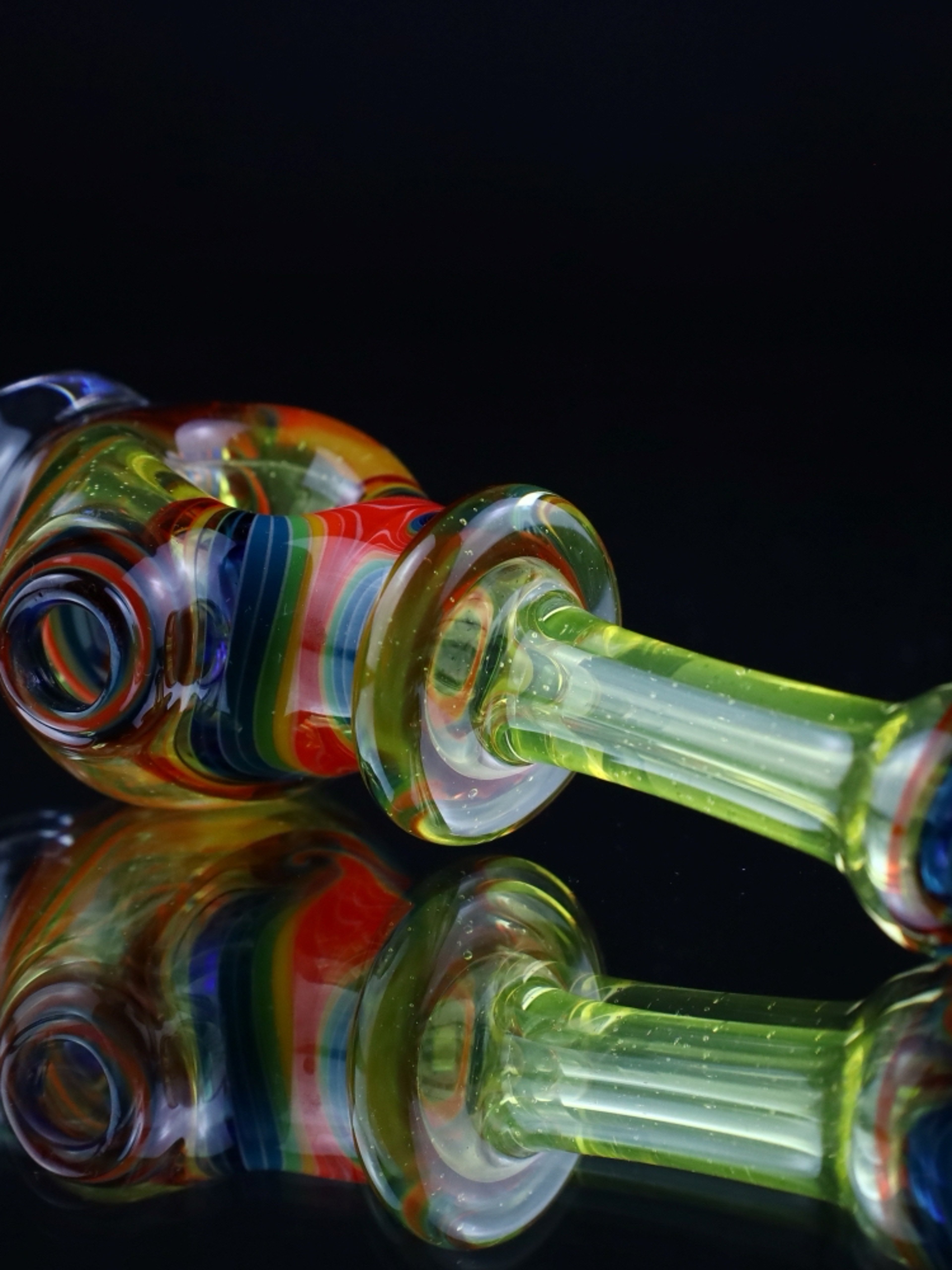 Preview pic of Cowboy Glass UV Faceted Spoon #5