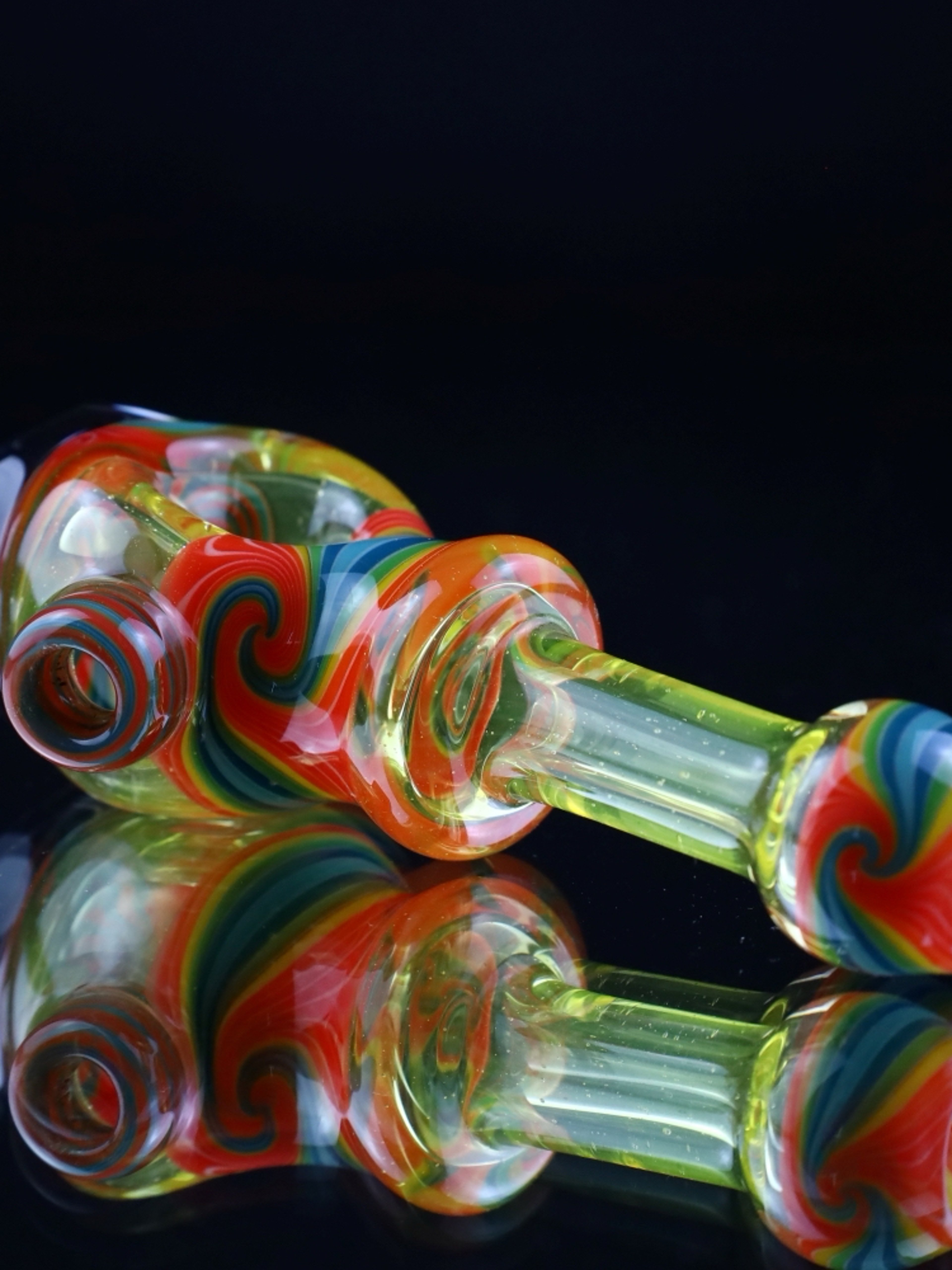 Preview pic of Cowboy Glass UV Faceted Spoon #6