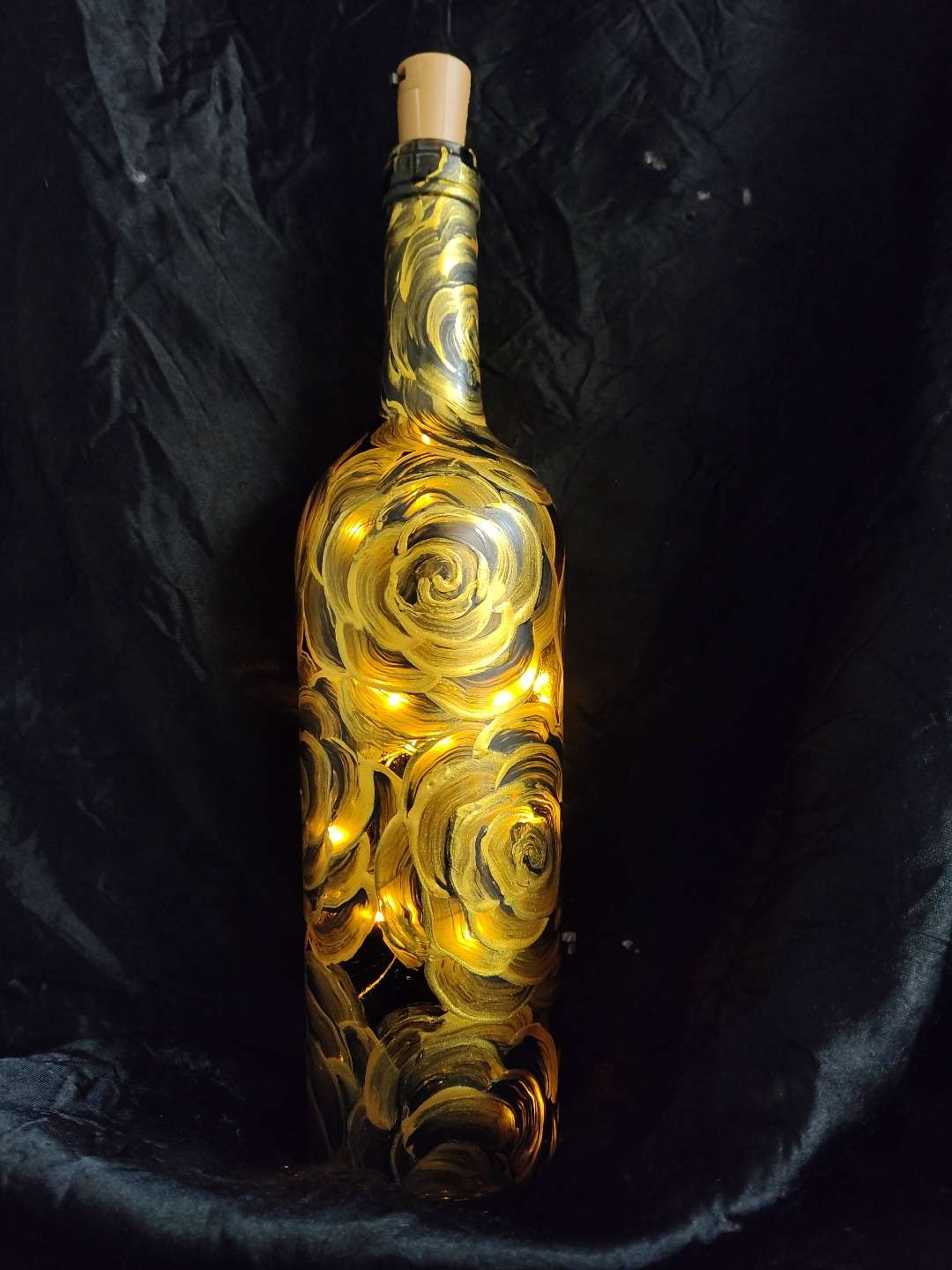 Preview pic of Hand Painted Bottle Lamp