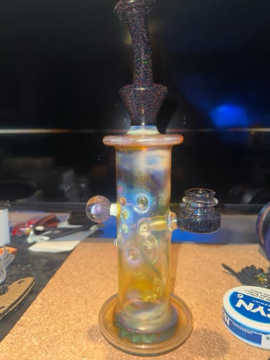 Preview pic of Bakedkreationsglass fumed crushed opal peice