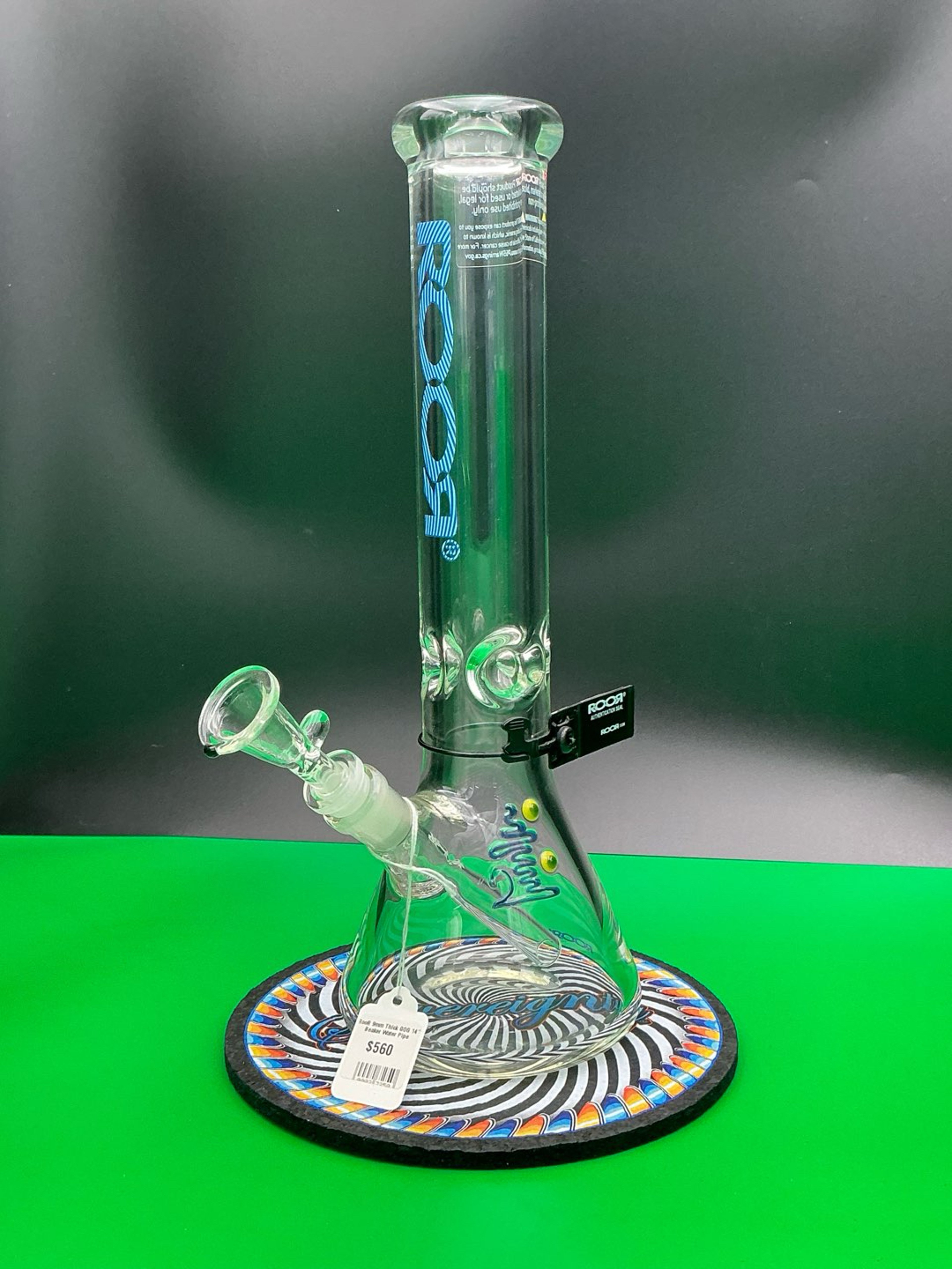 Preview pic of RooR 14” Beaker 9mm Blue Logo