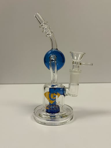 Preview pic of Diamond Glass rig with color accent 14mm 90