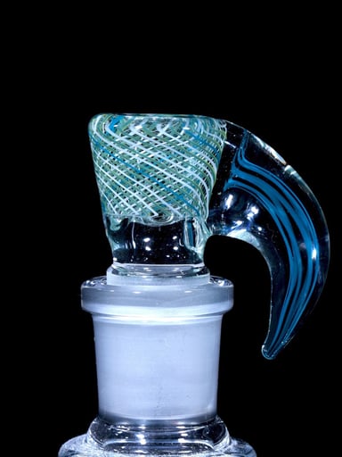 Preview pic of Likewize Glass - 4-hole Horned Reti Slide - 18mm Male