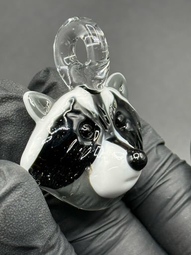 Preview pic of Trippy raccoon pendant