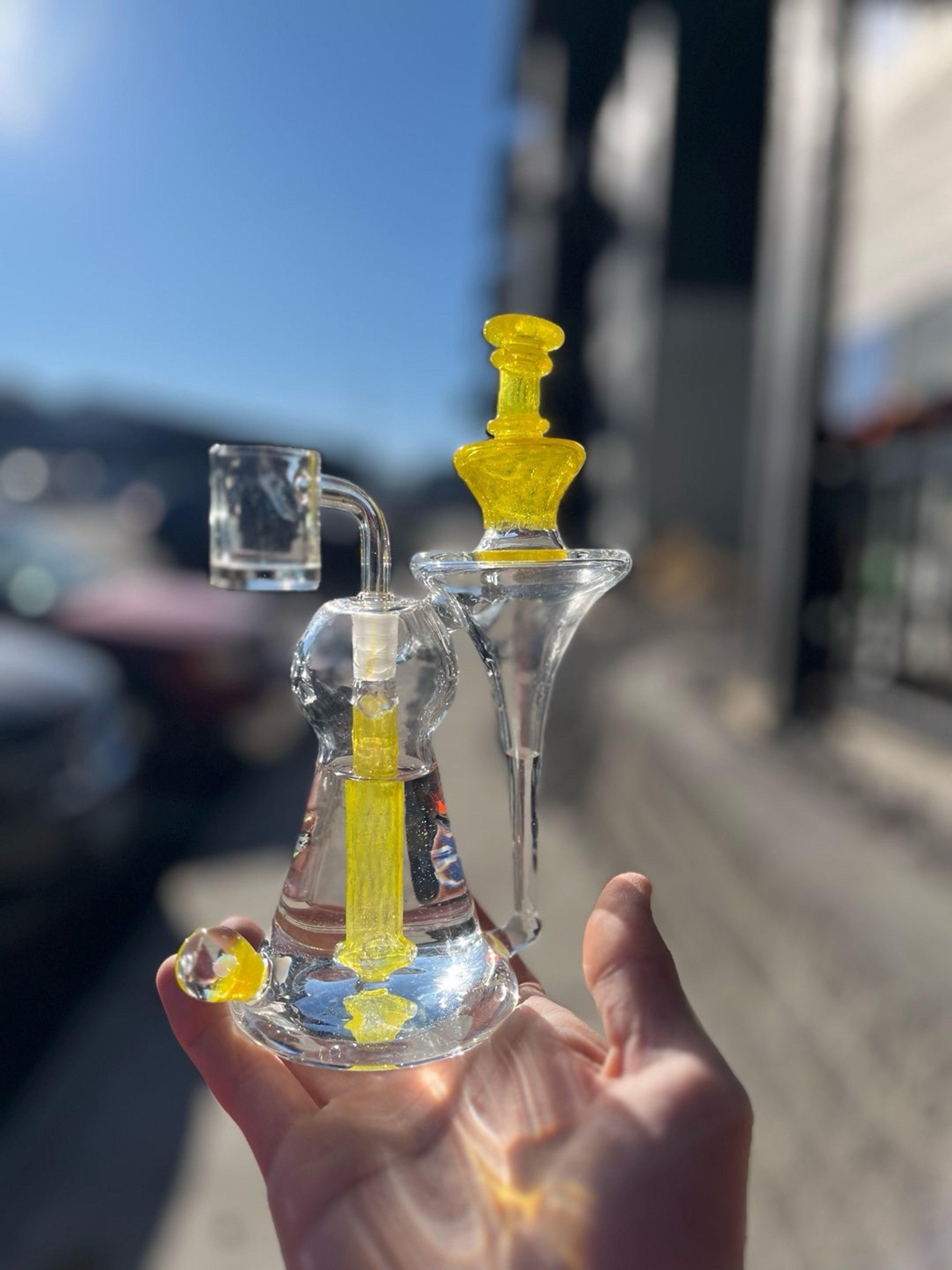 Lid Glass Recessed Recycler image 0