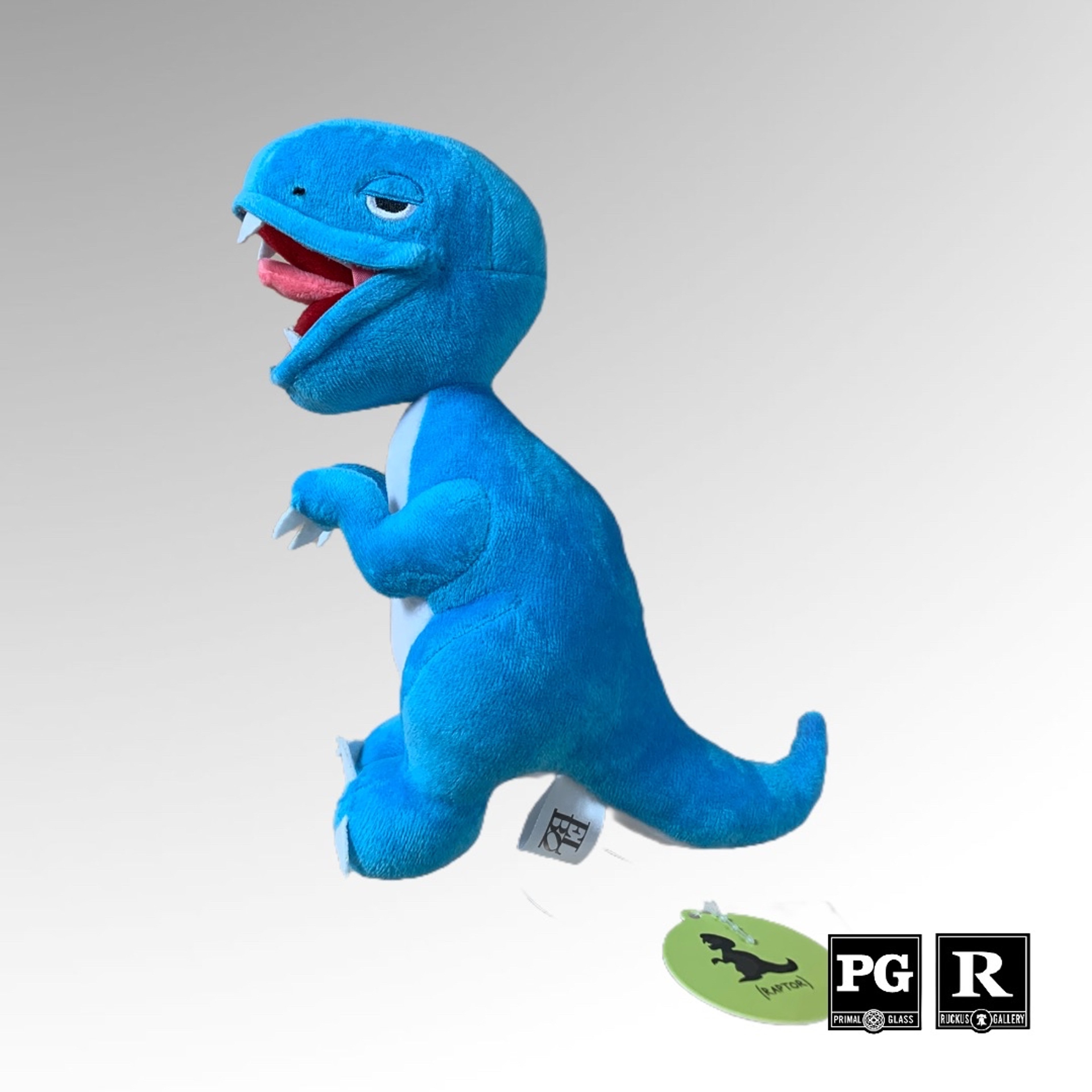 Preview pic of Elbo Mini Plush Blue Raptor