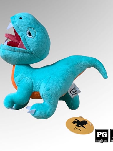 Preview pic of Elbo Mini Plush Green Open Mouth Nya