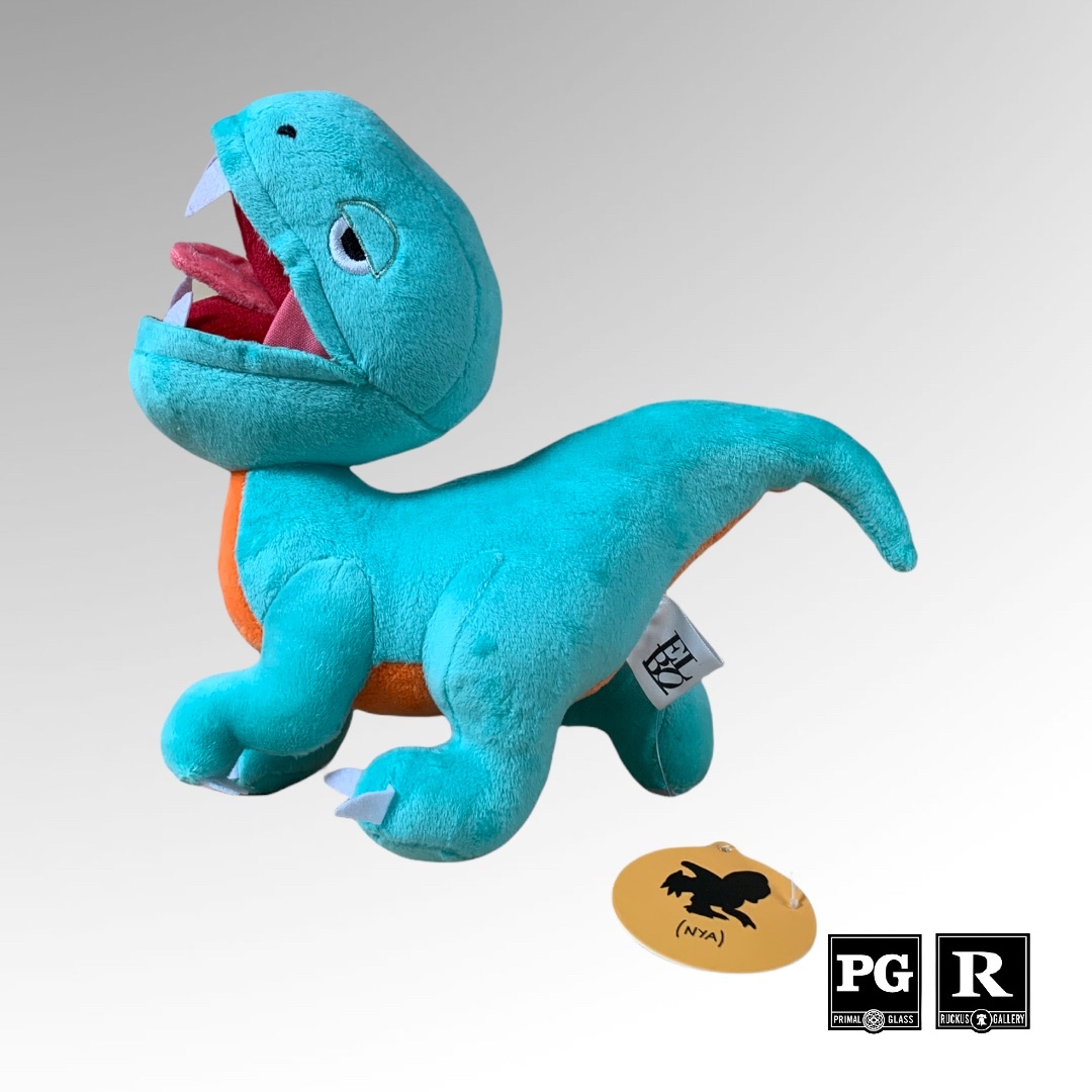 Preview pic of Elbo Mini Plush Green Open Mouth Nya