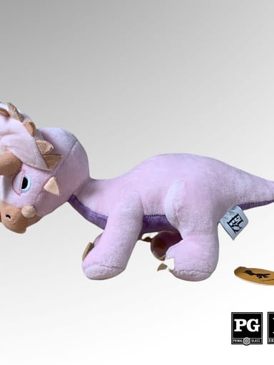 Preview pic of Elbo Mini Plush Pink Triceratops