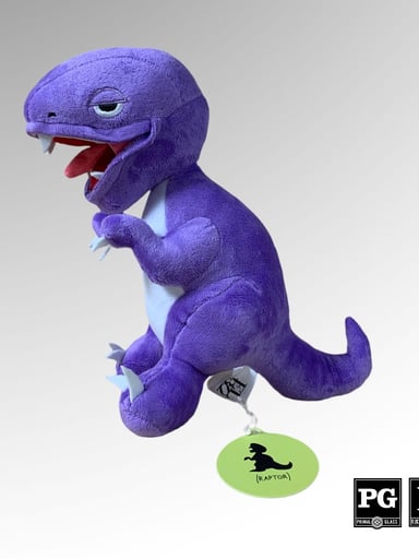 Preview pic of Elbo Mini Plush Purple Raptor