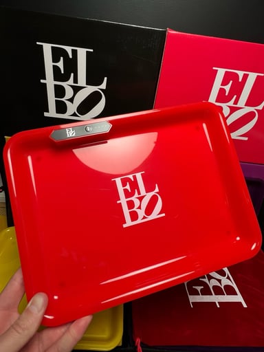 Preview pic of Elbo LED Light Up Rolling Tray Red