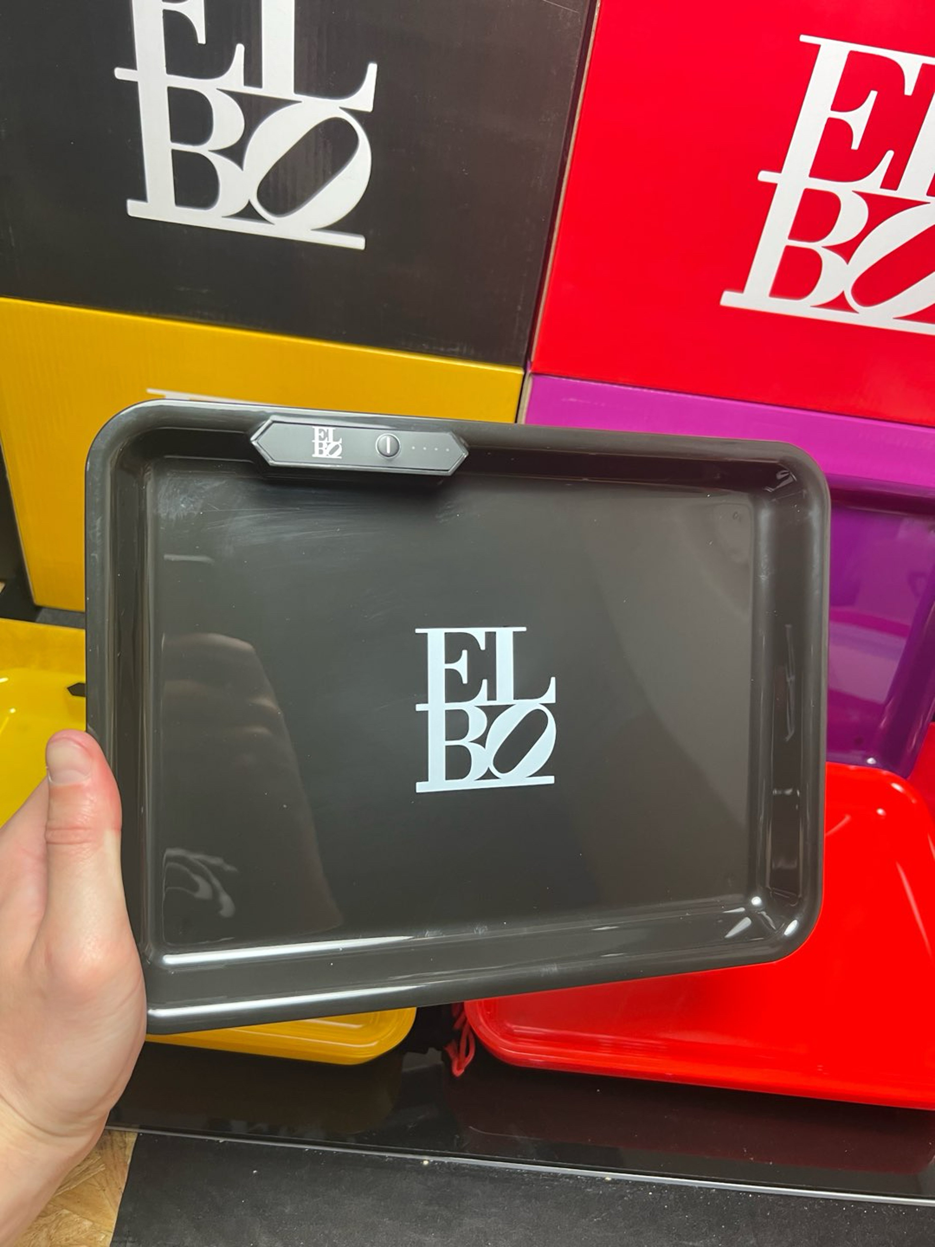Preview pic of Elbo LED Light Up Rolling Tray Black