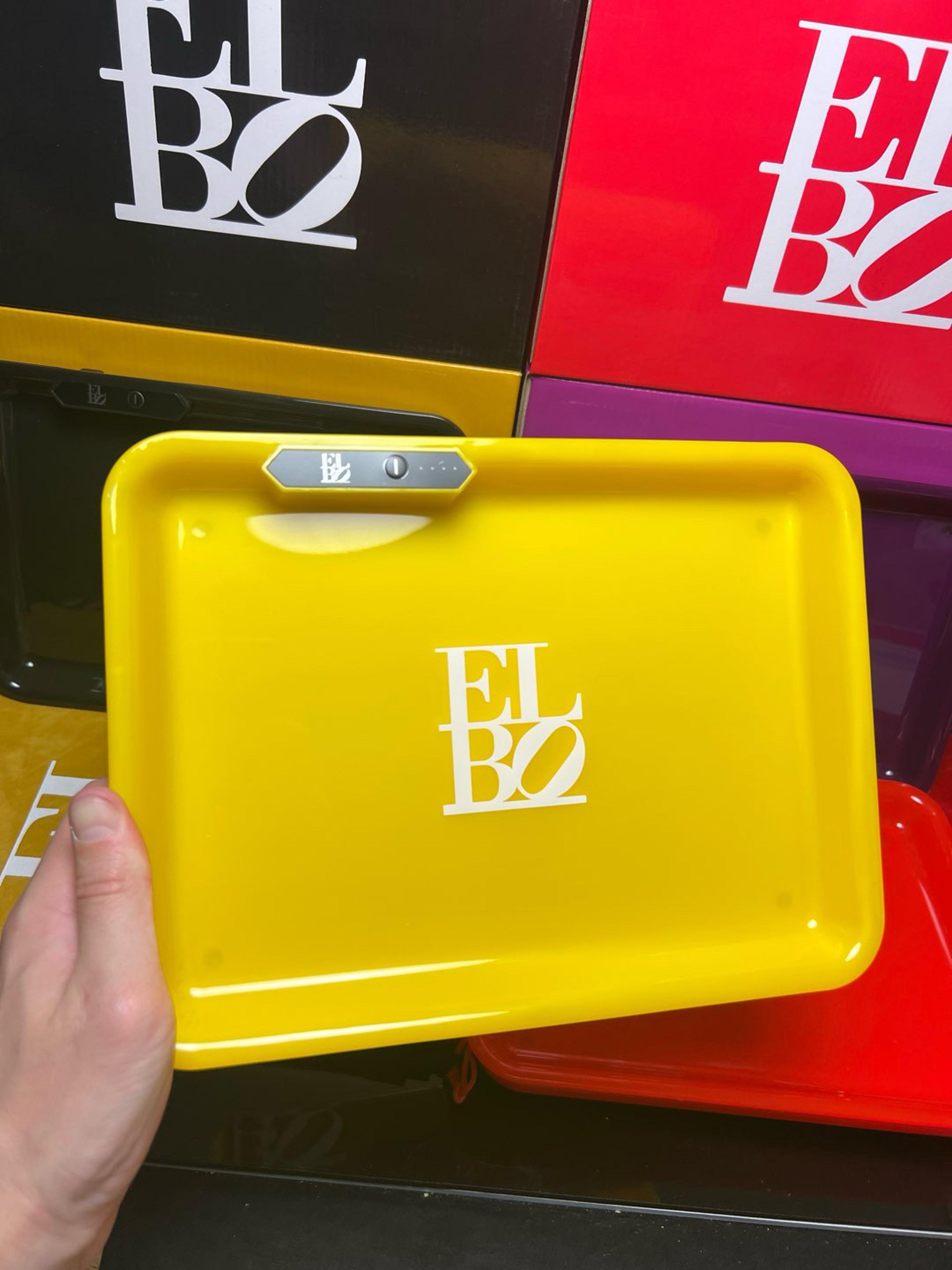 Preview pic of Elbo LED Light Up Rolling Tray Yellow