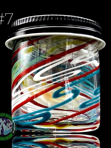 Preview pic of Ben’s Glass Art - Baller Jar #7 - X-Large Inside-Out Tech