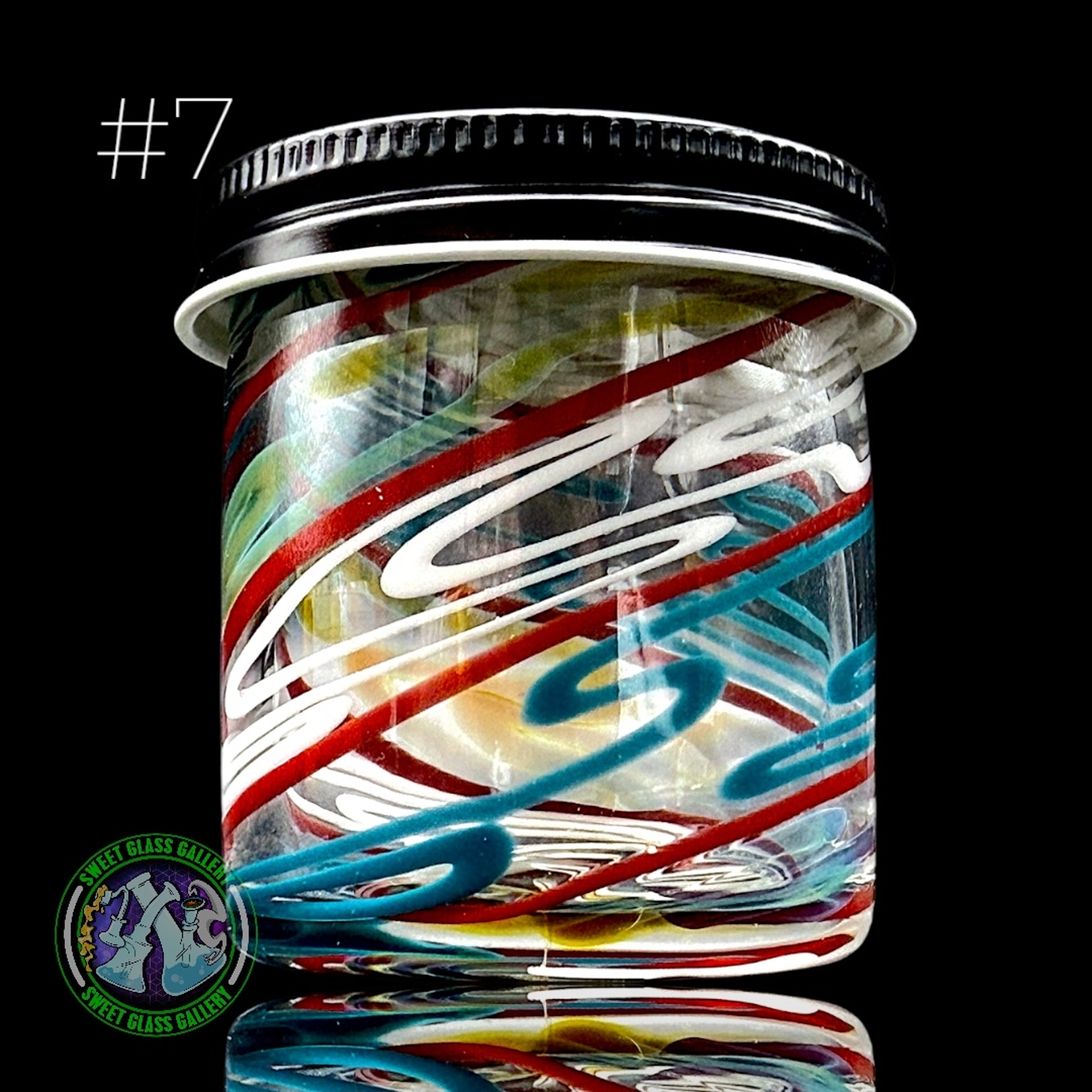 Preview pic of Ben’s Glass Art - Baller Jar #7 - X-Large Inside-Out Tech