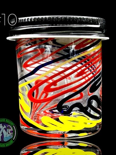 Preview pic of Ben’s Glass Art - Baller Jar #10 - X-Large Inside-Out Tech