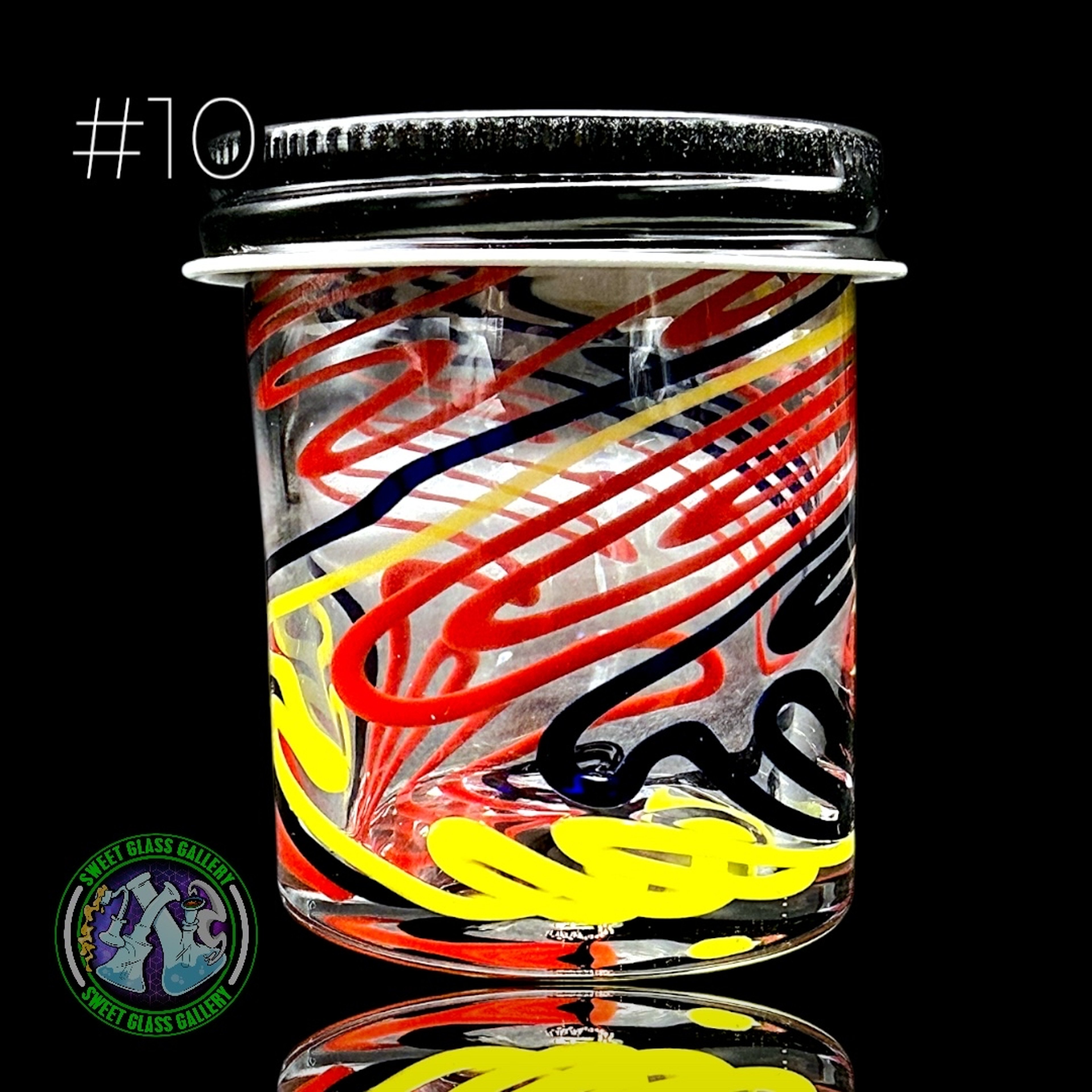 Preview pic of Ben’s Glass Art - Baller Jar #10 - X-Large Inside-Out Tech
