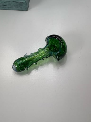 Preview pic of Jacob Hunter green spoon pipe